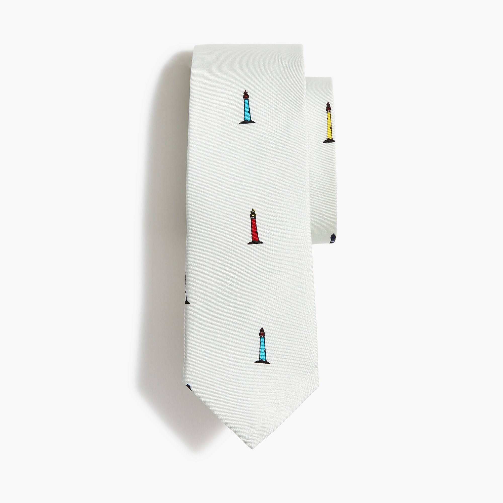 Boys' lighthouse silk tie