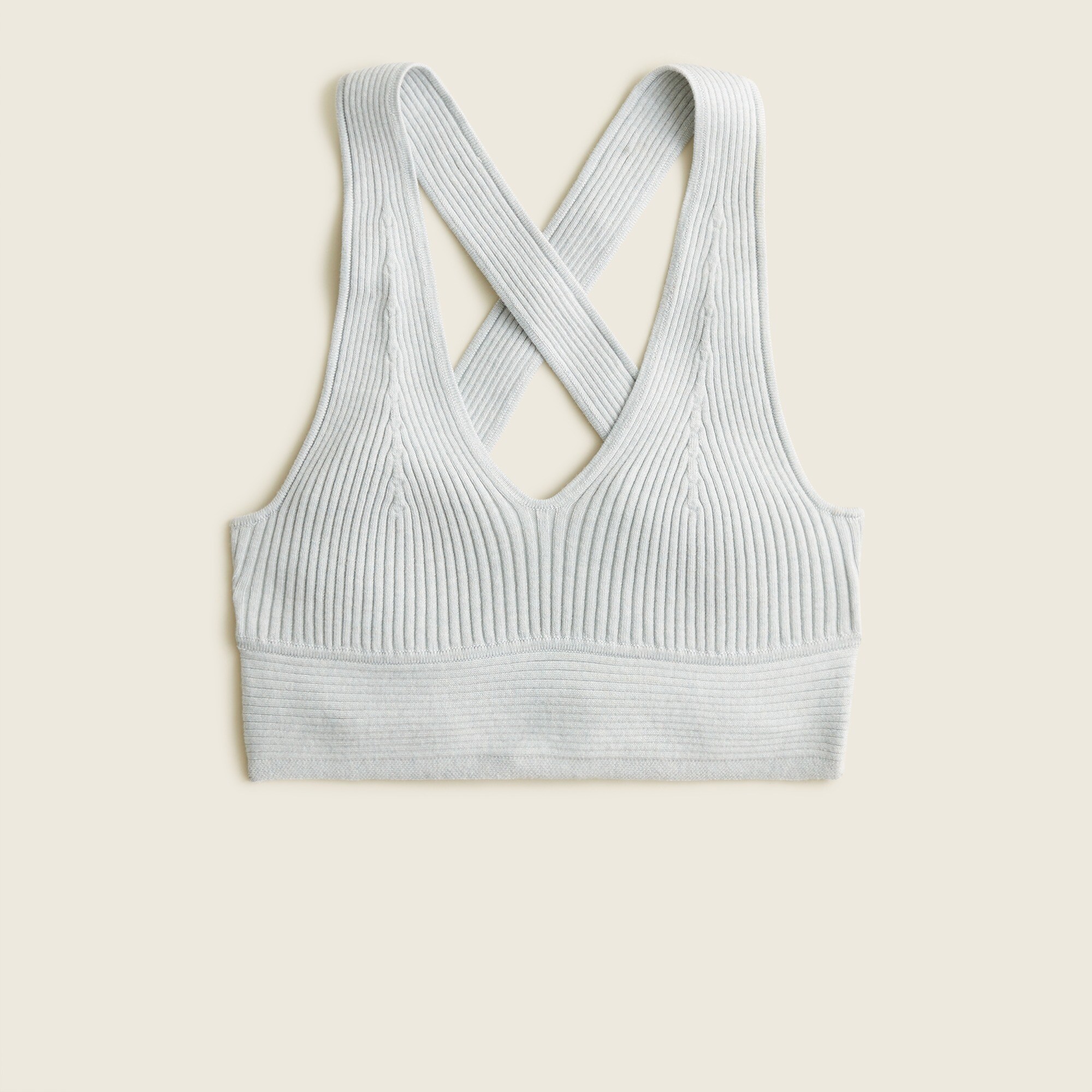 Ribbed sweater-bralette