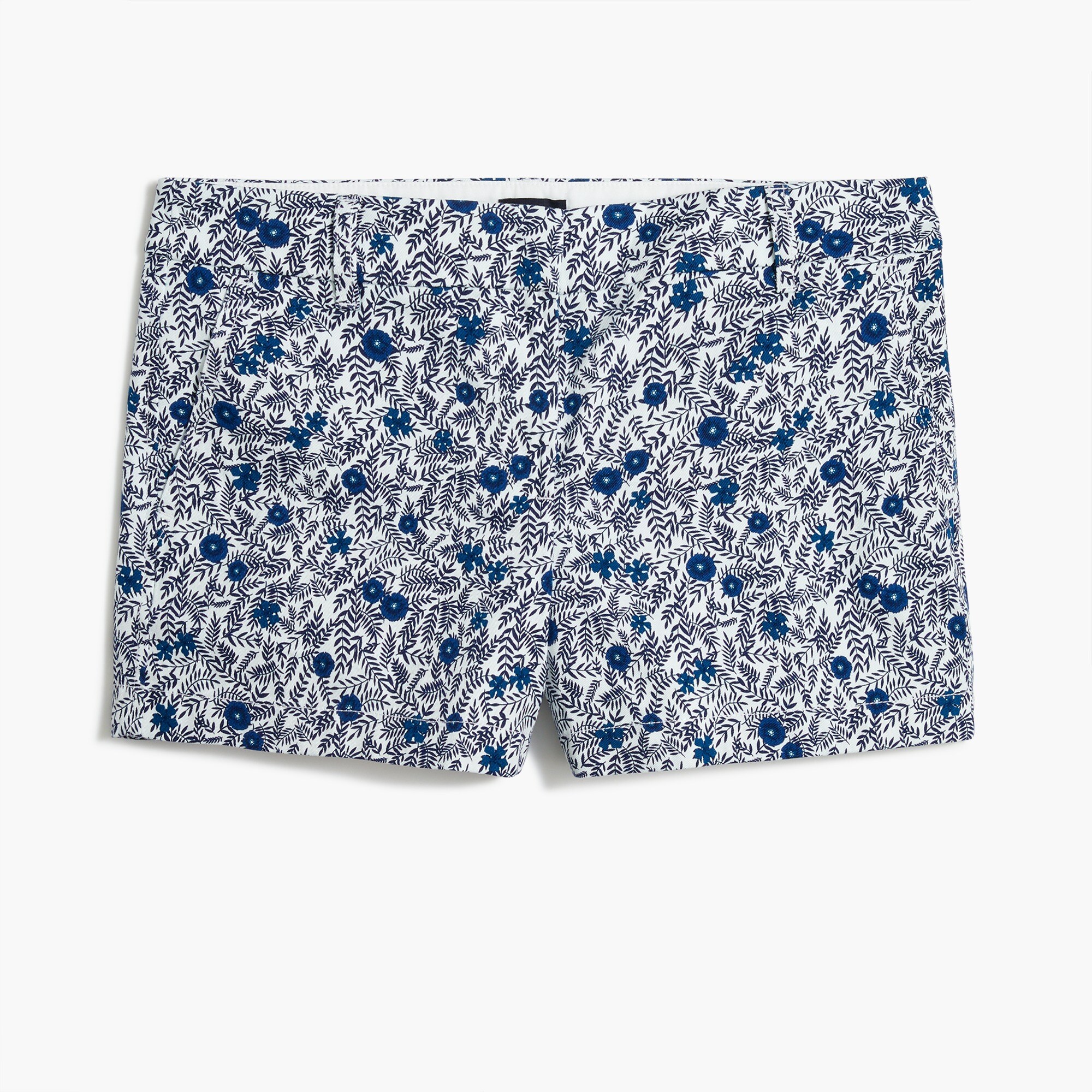 floral 3.5" classic chino short for women