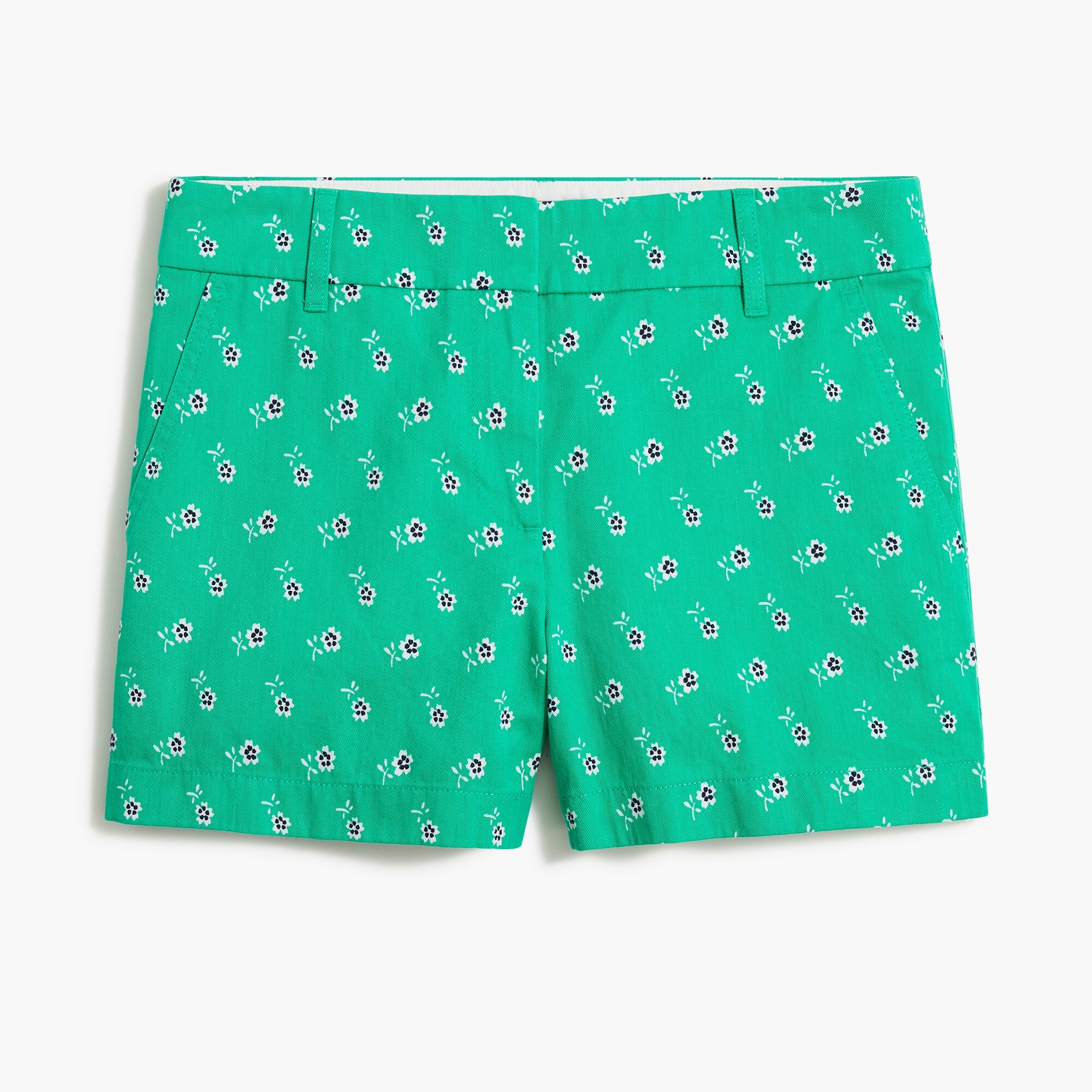 floral 5" classic chino short for women