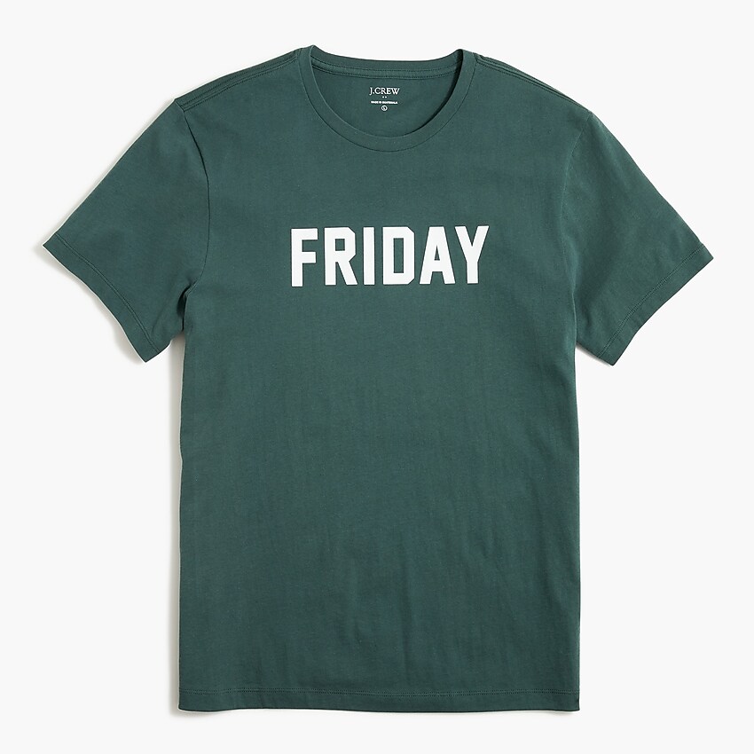 factory: "friday" graphic tee for men, right side, view zoomed