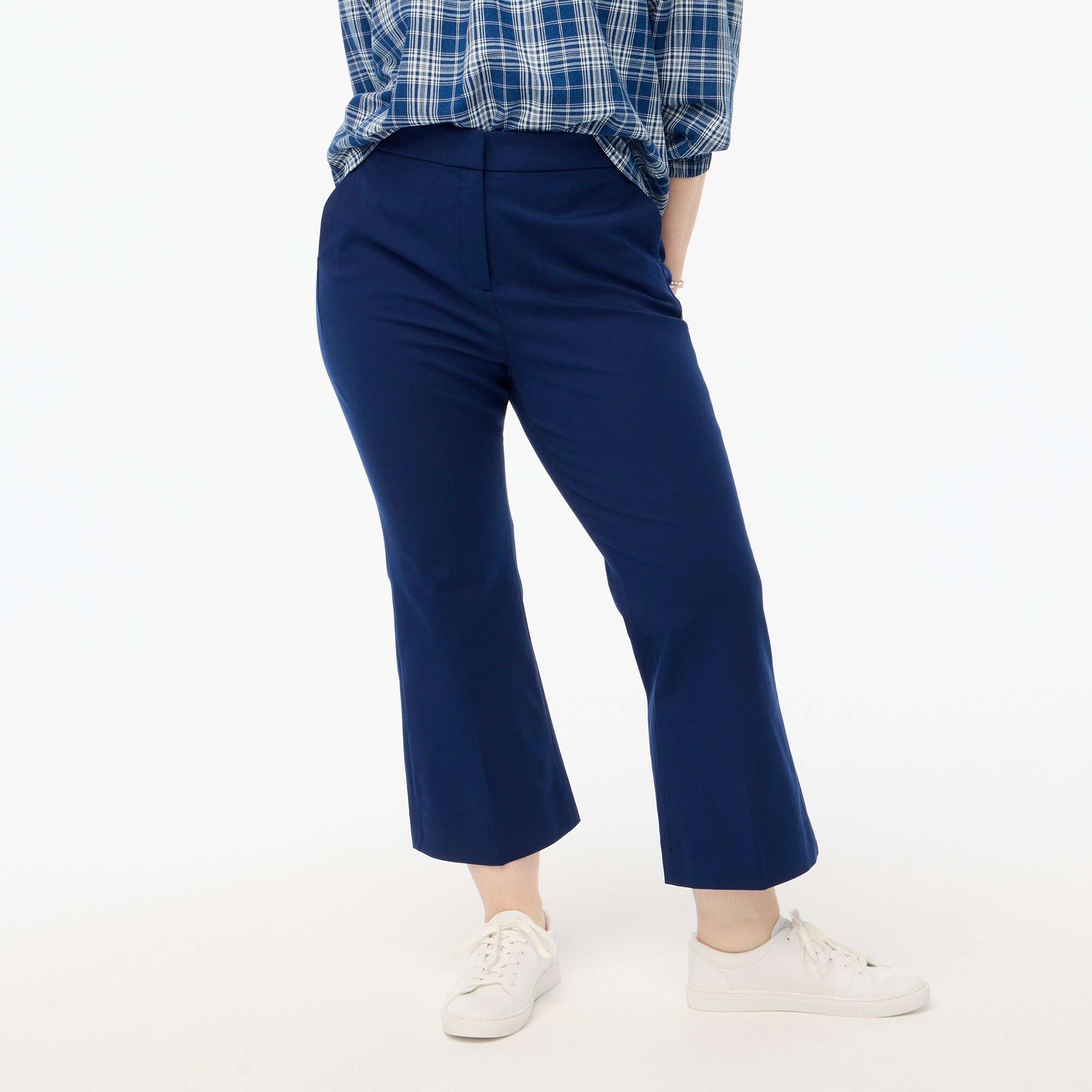 Tall Kelsey cotton-blend flare pant