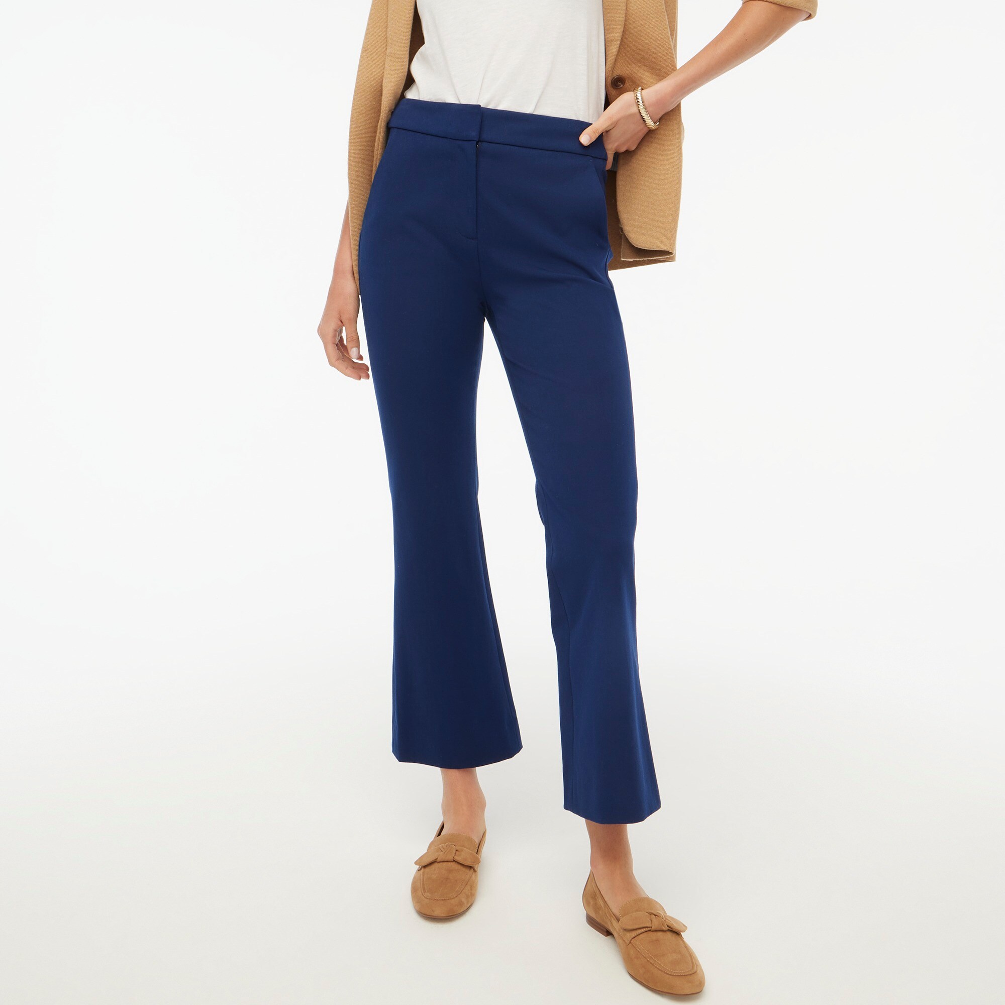 Tall Kelsey cotton-blend flare pant