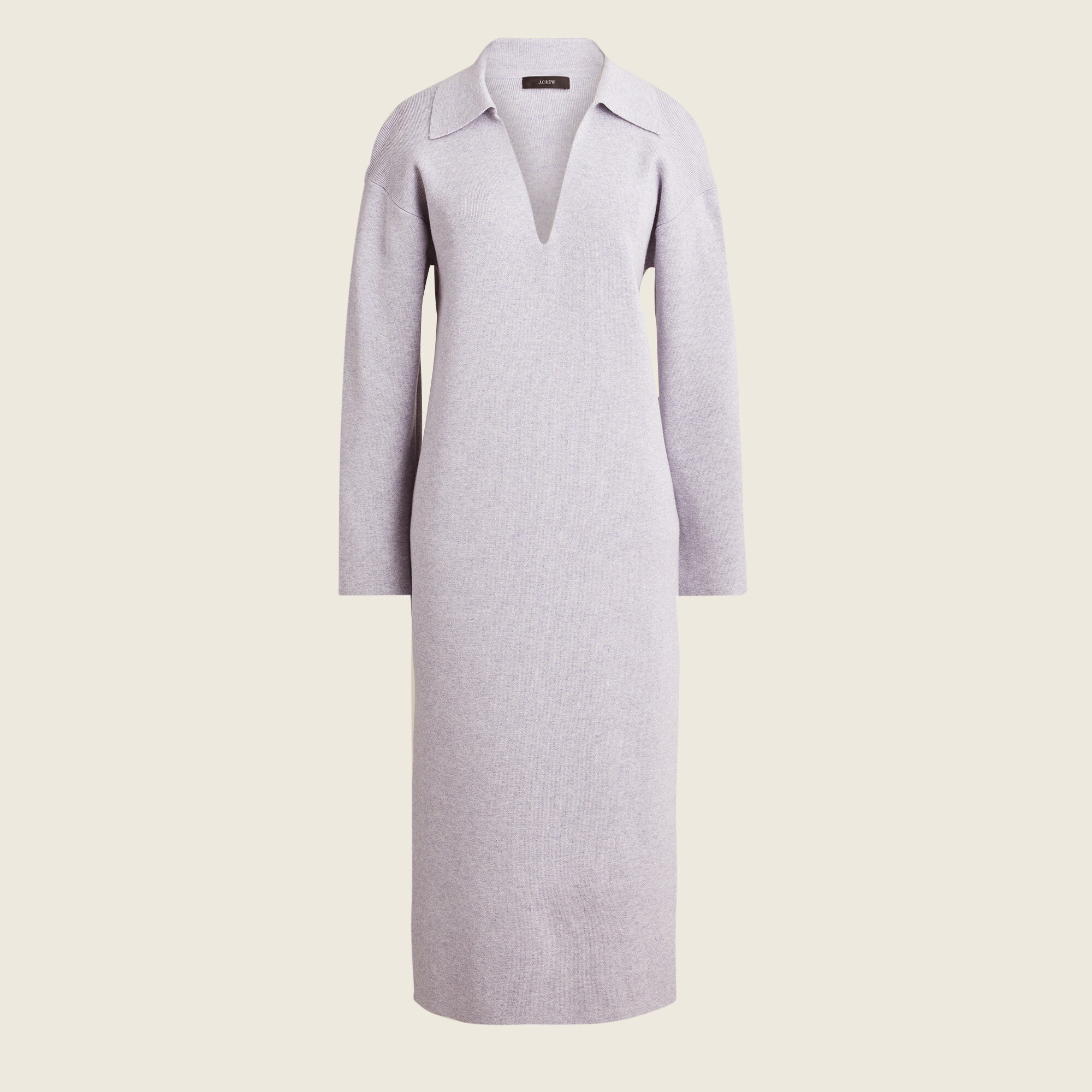 Collared sweater-dress