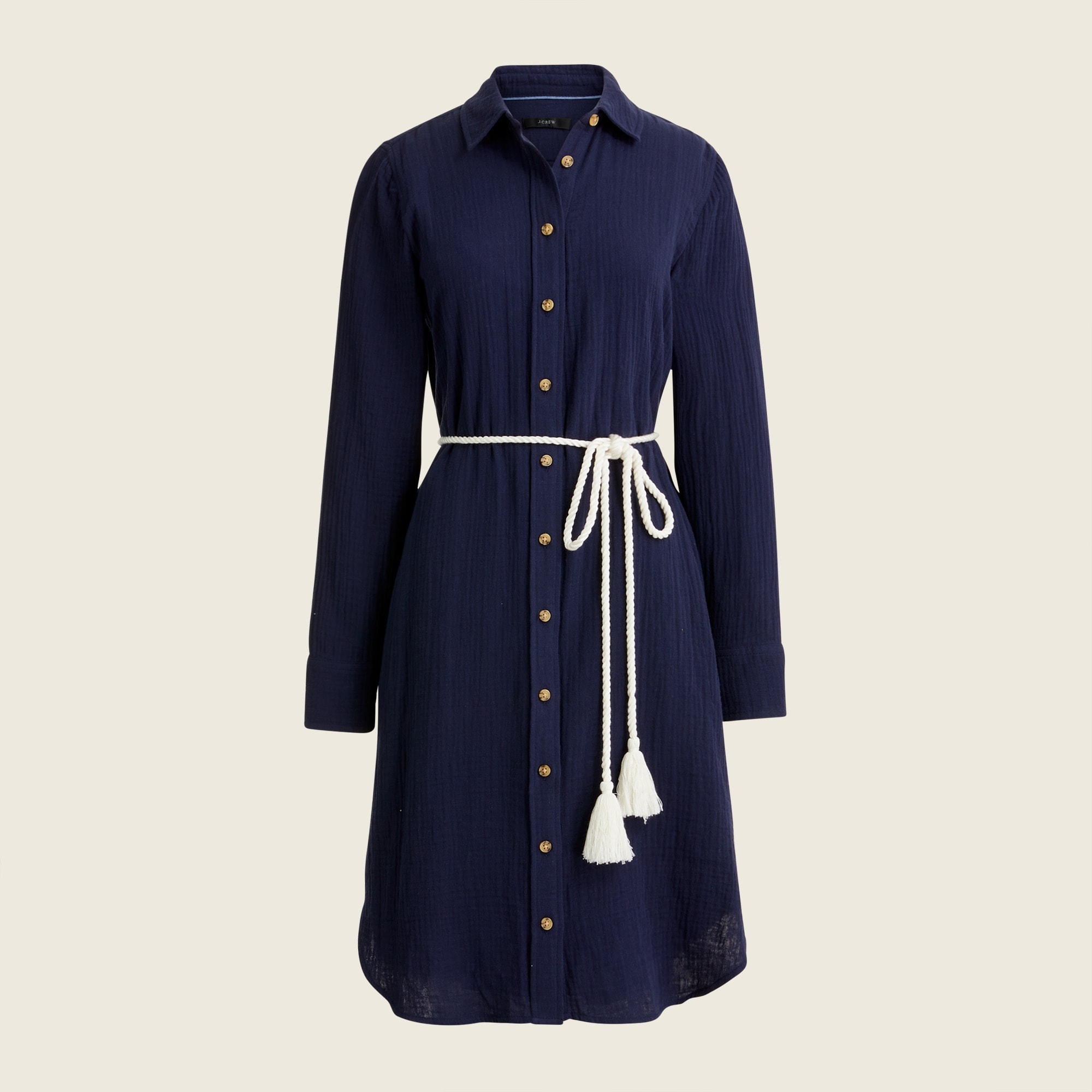 J.Crew Classicfit Soft Gauze Shirtdress For Women