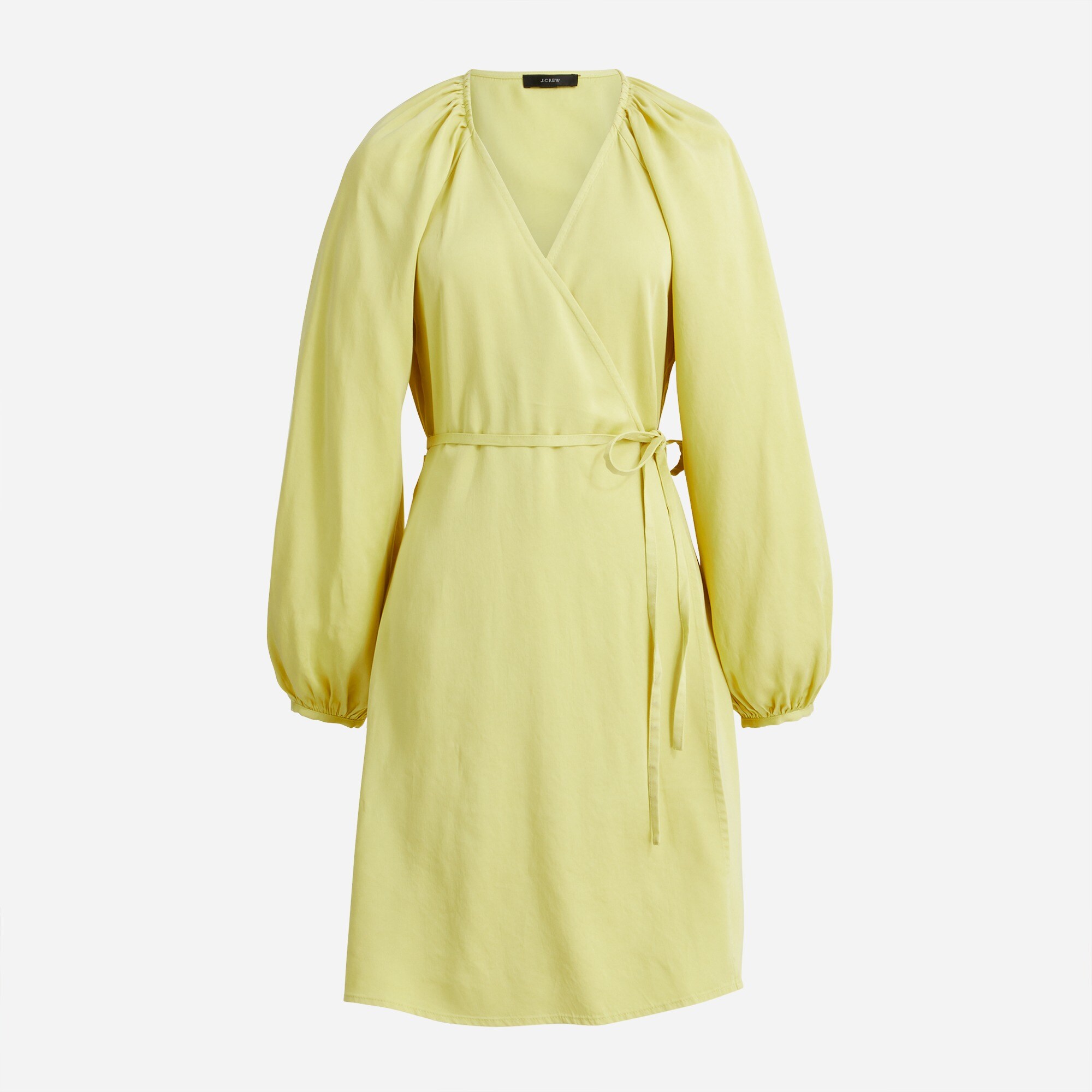 Drapey wrap mini dress