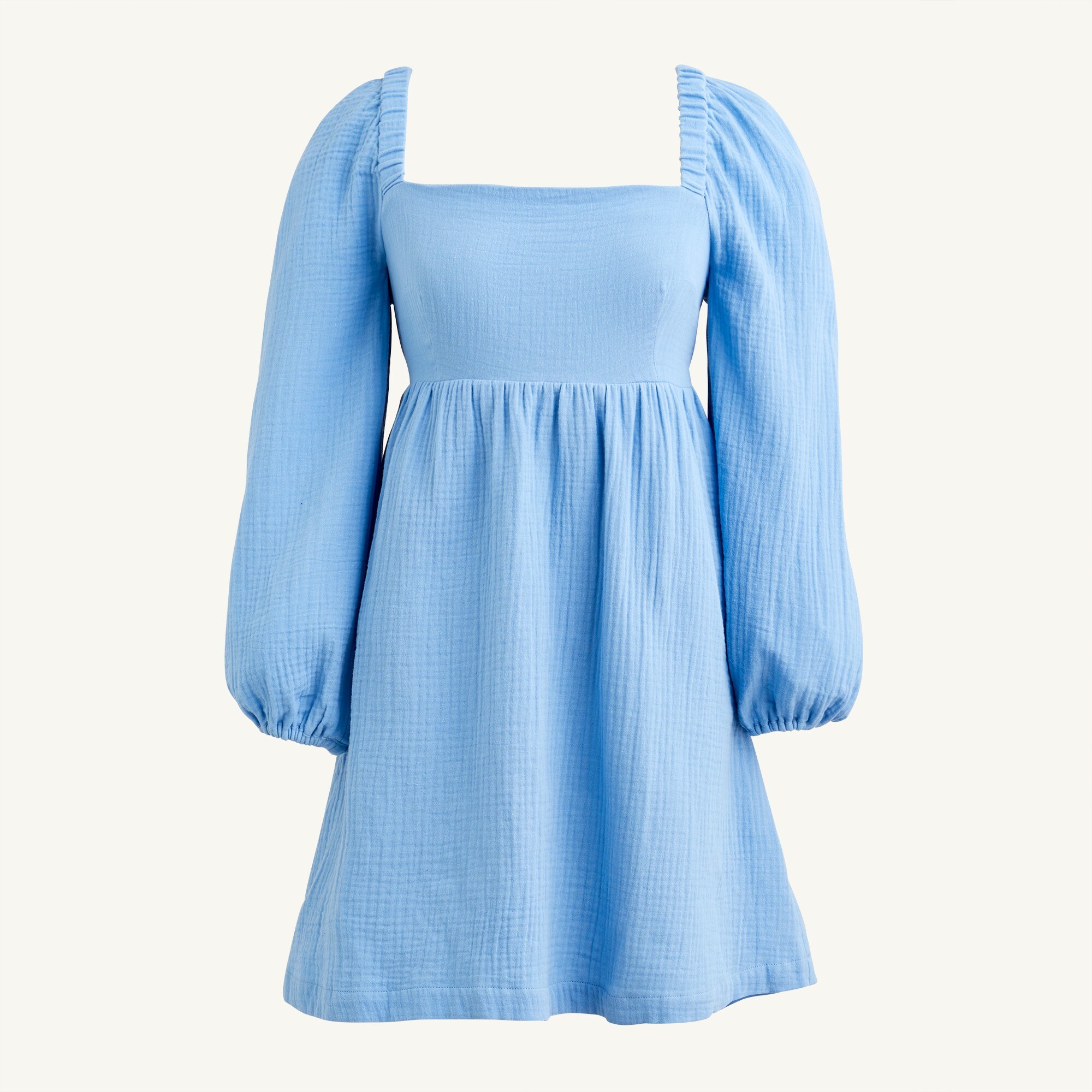Squareneck soft gauze dress