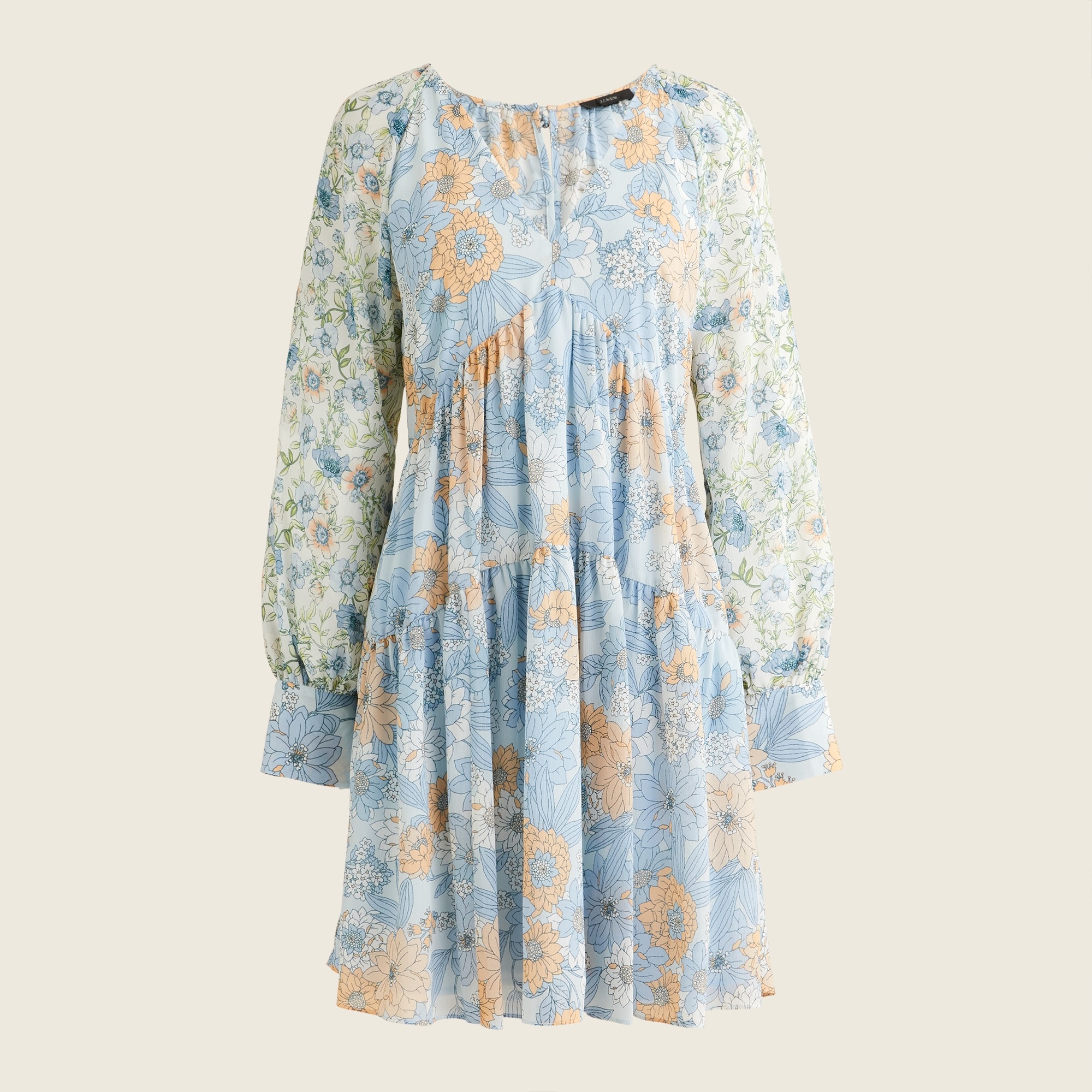 J crew long sleeve dress top