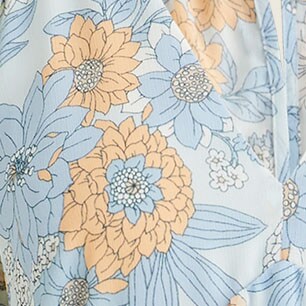 Long-sleeve crinkle chiffon dress in mixed floral BLUE FLORAL MULTI j.crew: long-sleeve crinkle chiffon dress in mixed floral for women