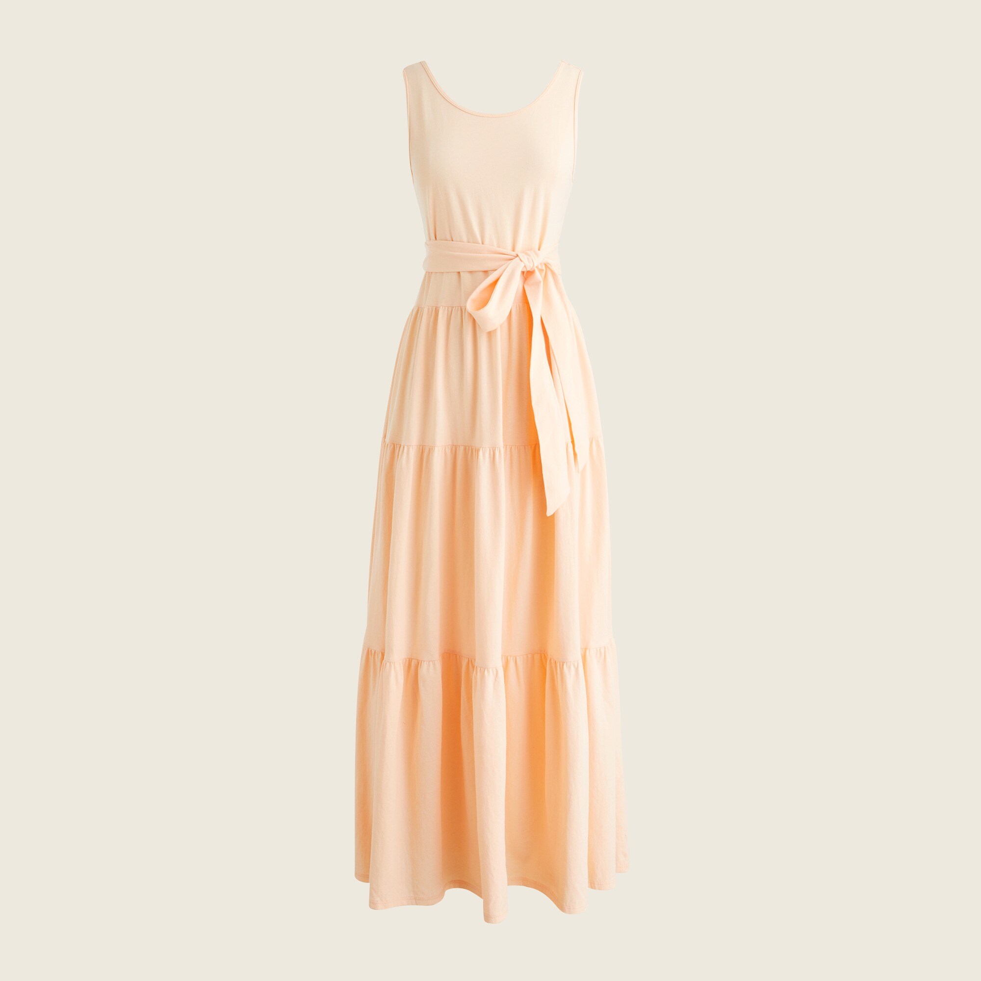 j crew tiered jersey dress Broken-in Jersey Tiered Maxi Dress For Women