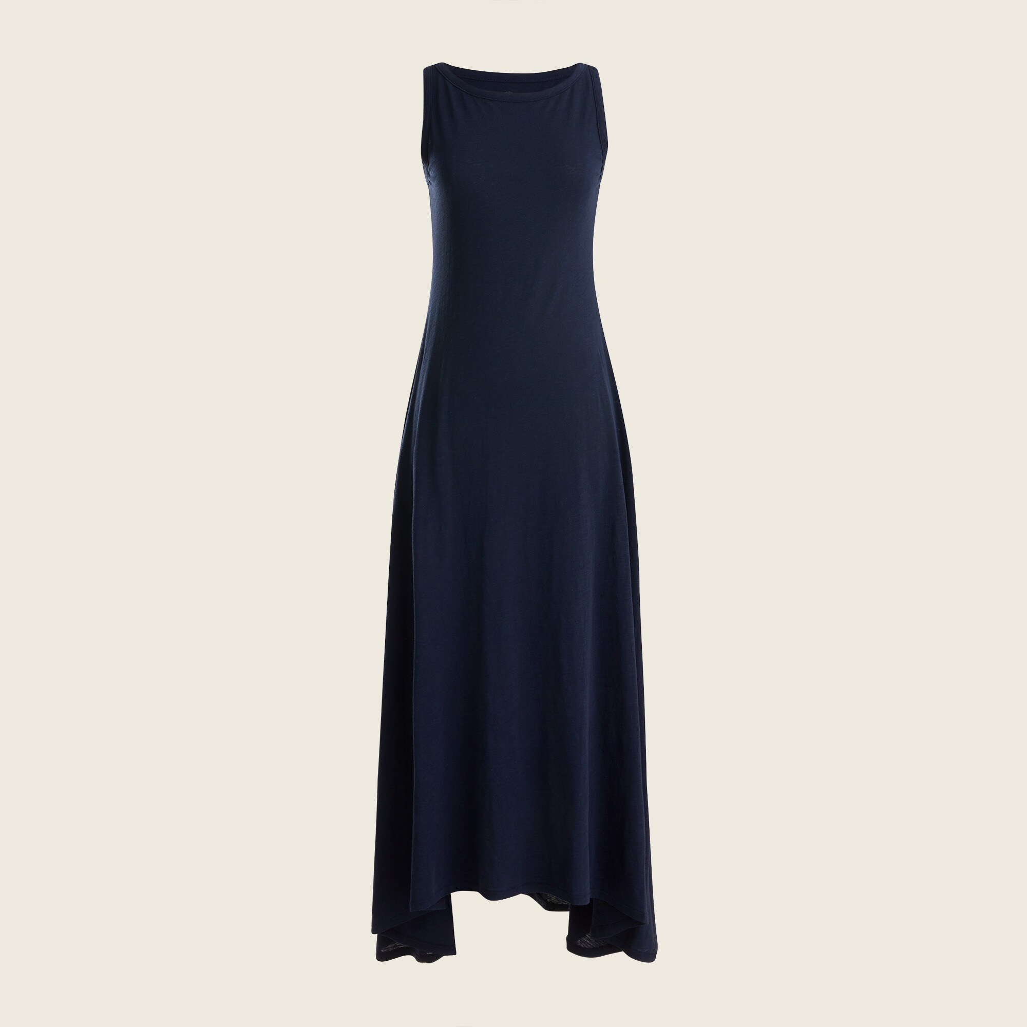 Boatneck vintage cotton maxi dress