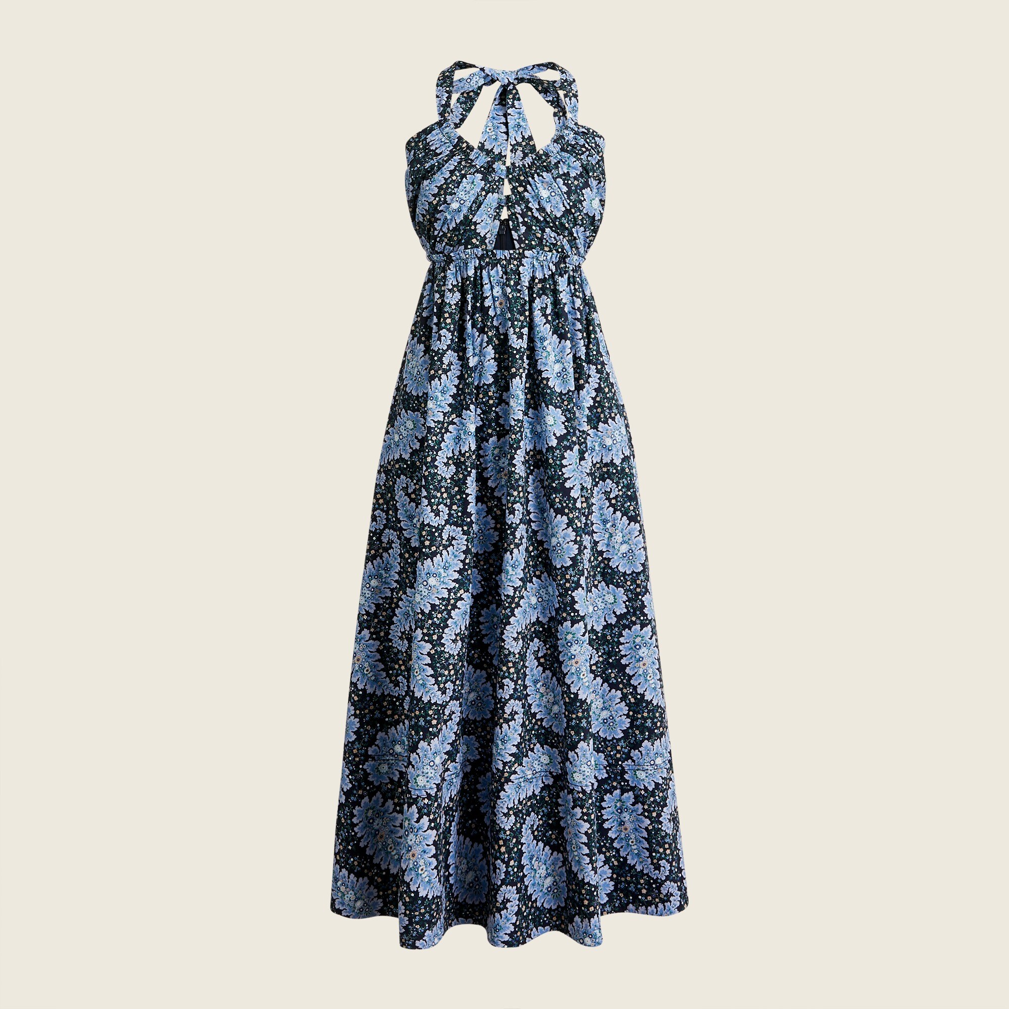 Collection halter cutout dress in Ratti® Pacific paisley