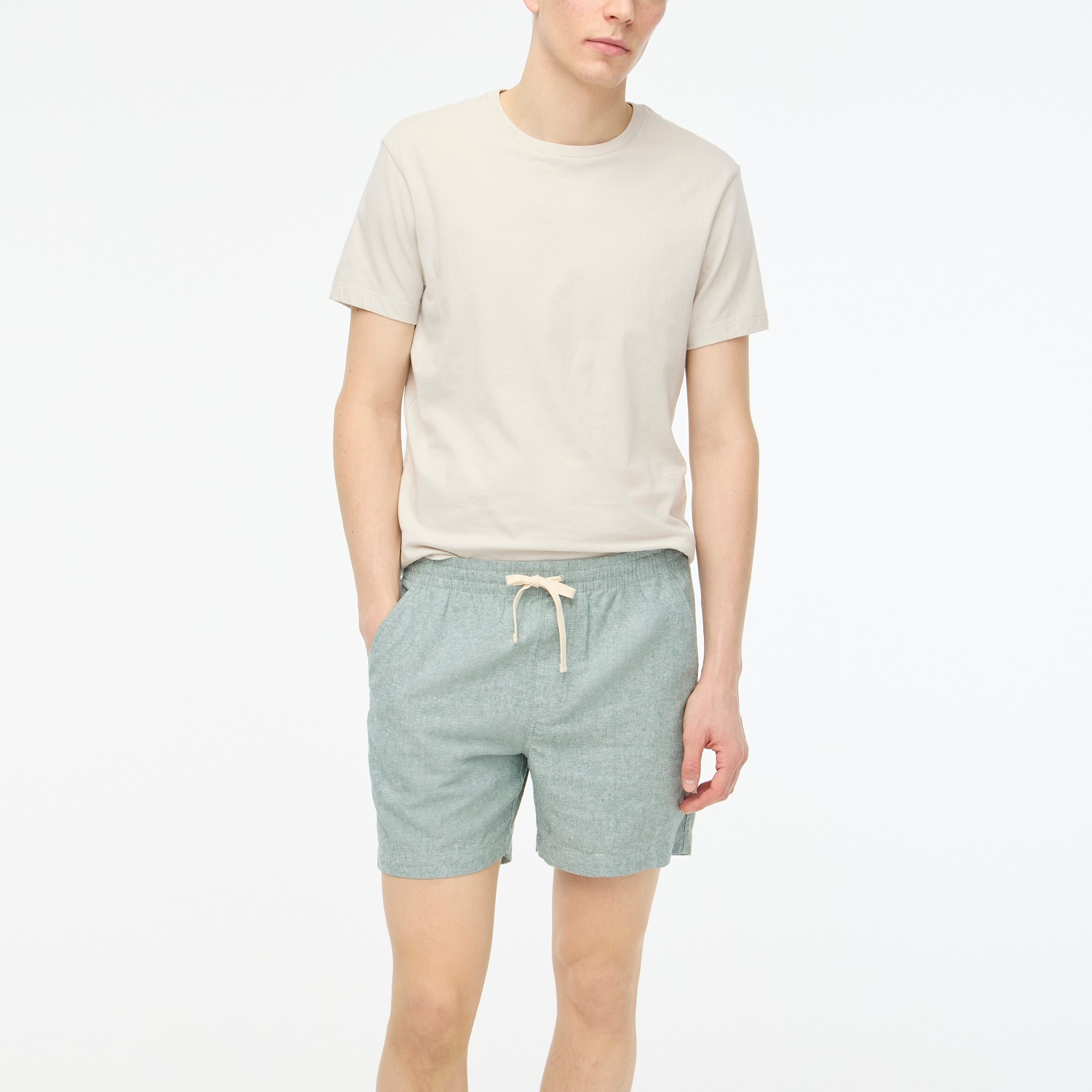 mens Linen-blend dock short