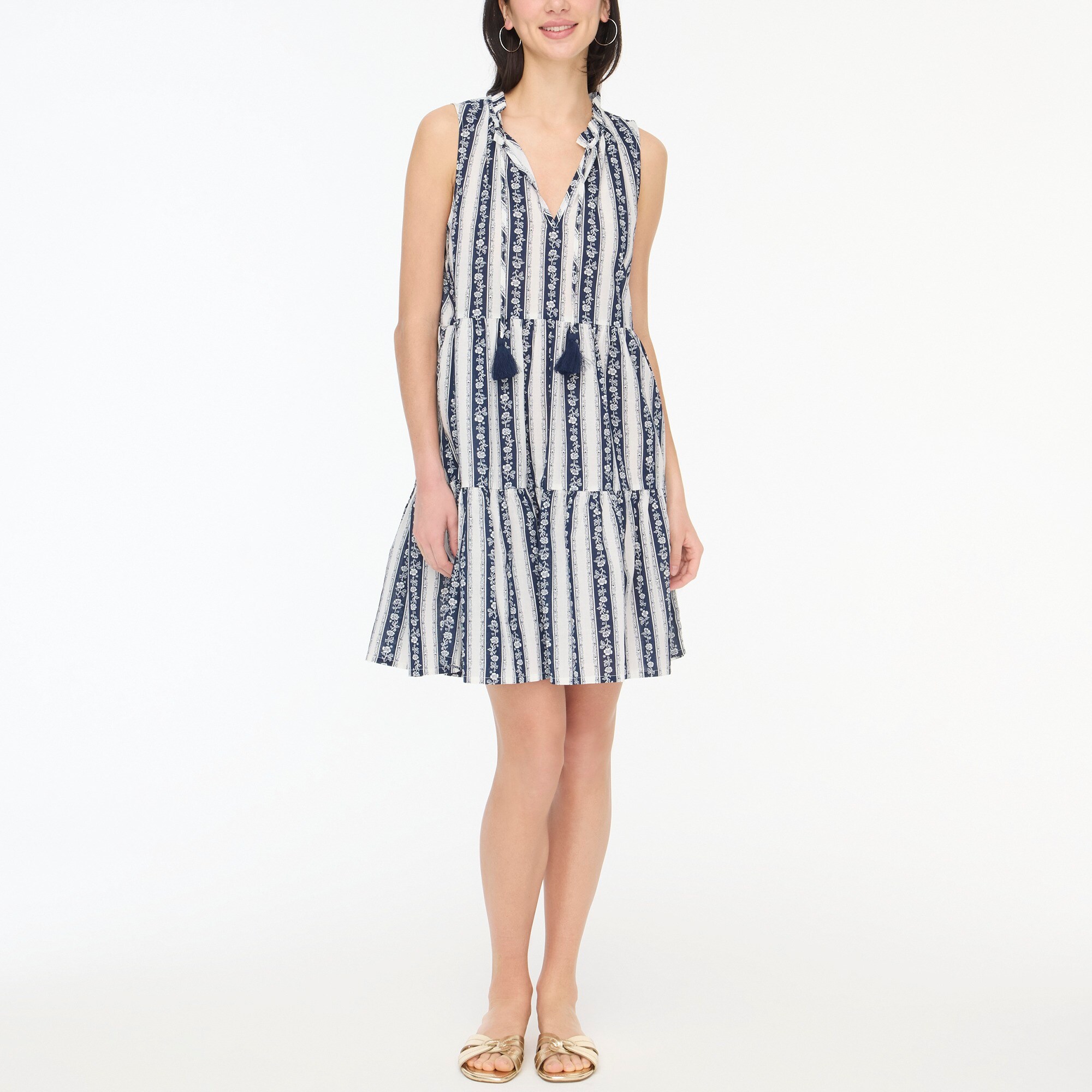 womens Floral mini beach dress