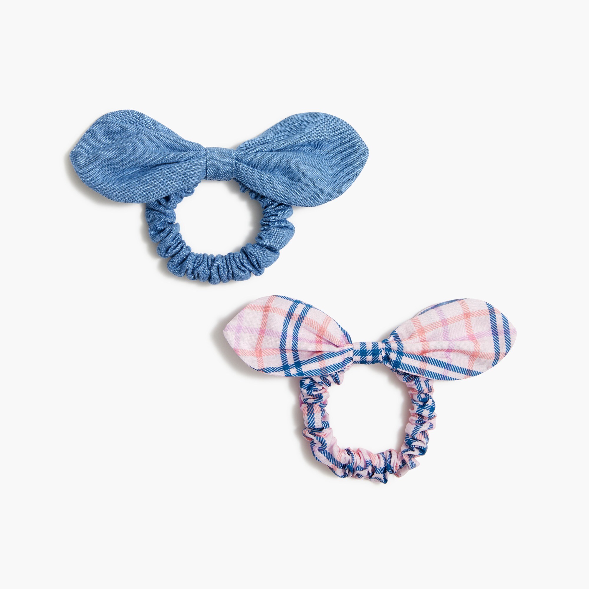Girls' bow scrunchies set-of-two