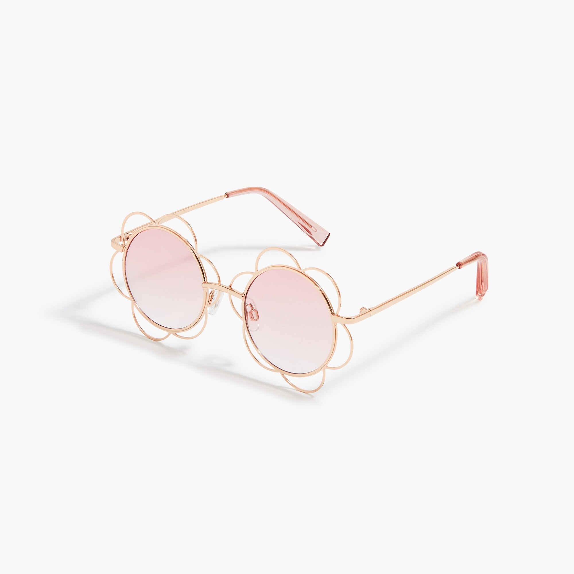 Kids' round flower frame sunglasses