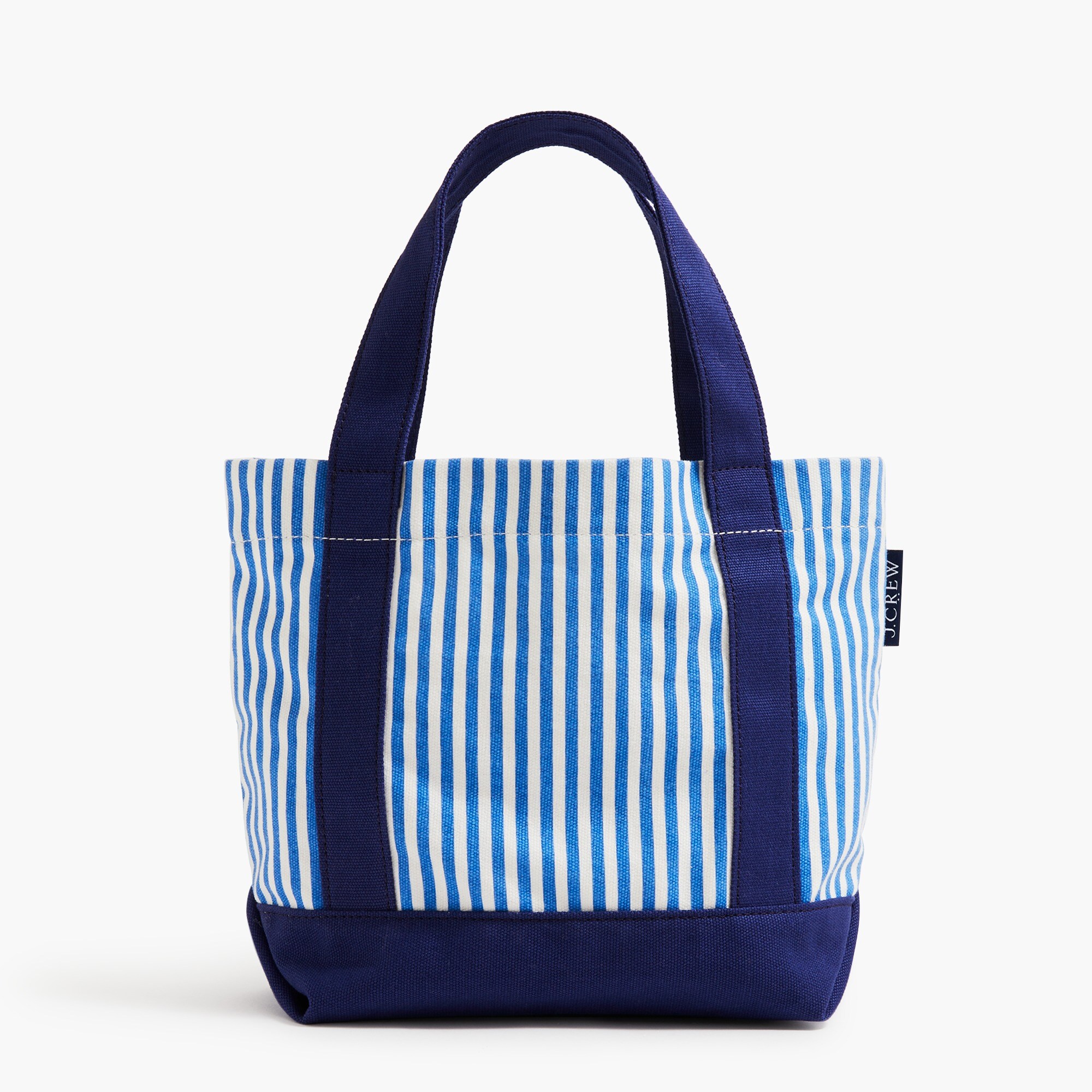 Girls' striped tote bag