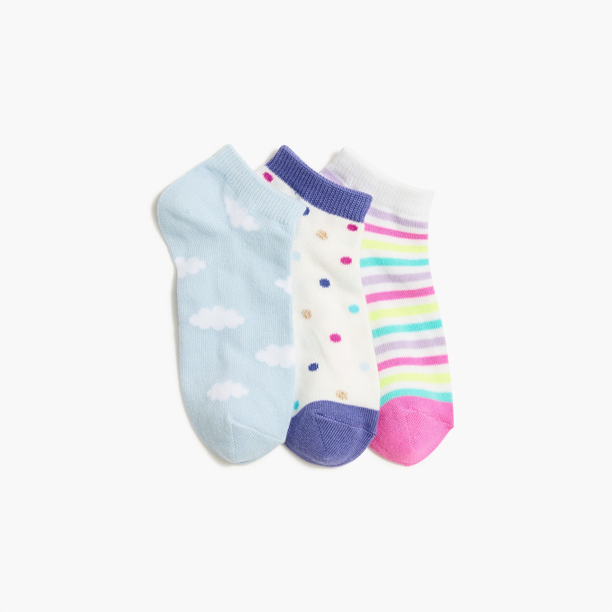 Girls' cloud ankle socks two-pack