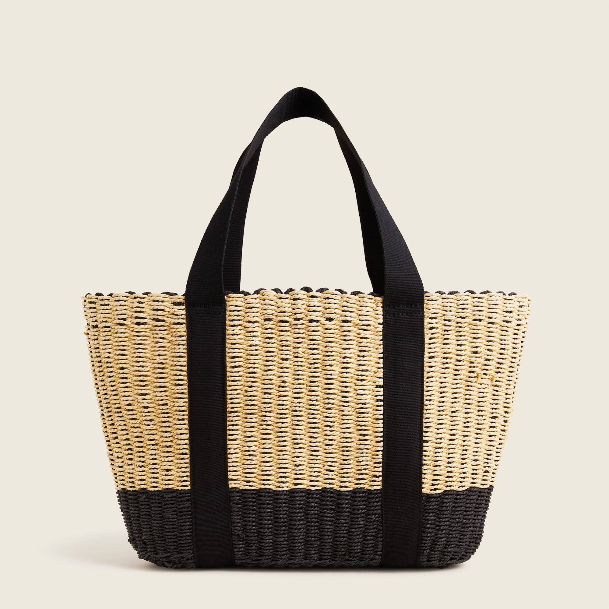 J.Crew: Woven Straw Market Tote For Women