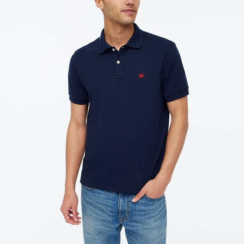 factory: critter flex piqué polo for men, right side, view zoomed