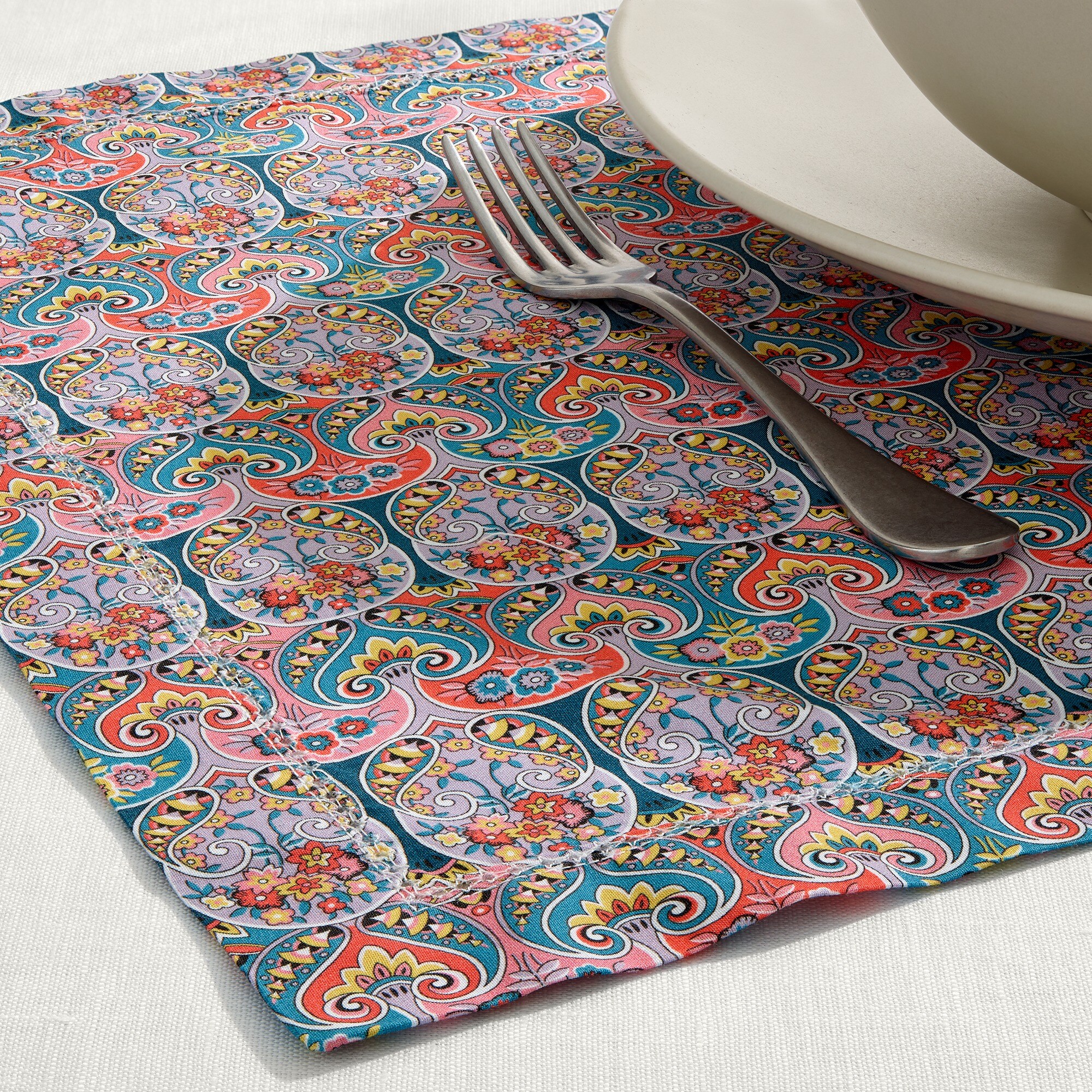 Limited-edition set-of-four place mats in Liberty® fabrics