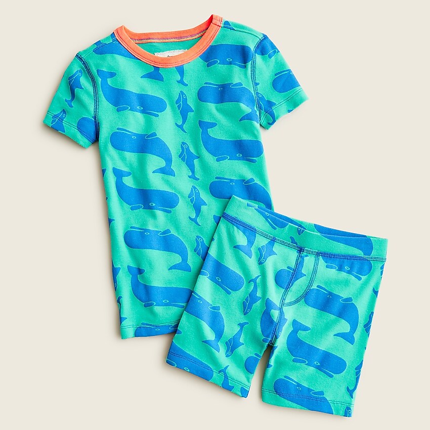 j.crew: boys' printed short pajama set for boys, right side, view zoomed