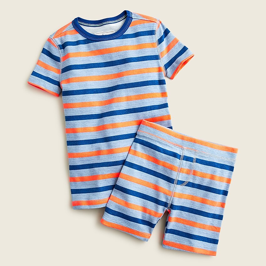 j.crew: boys' printed short pajama set for boys, right side, view zoomed