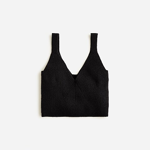 womens Cashmere cropped sweater-tank