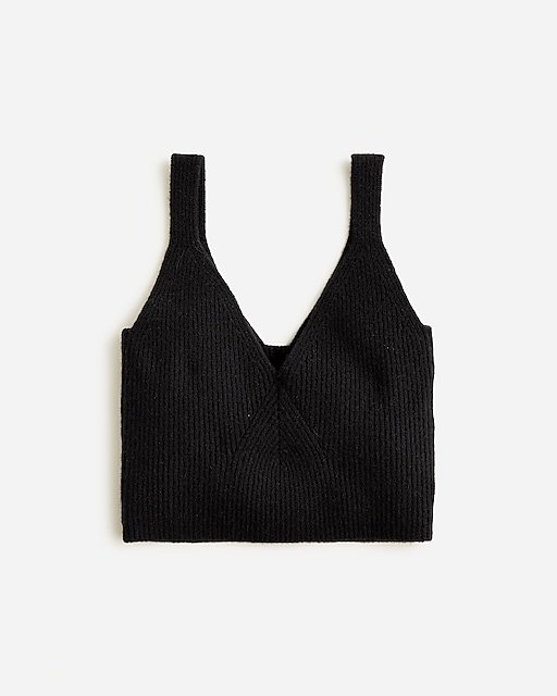 womens Cashmere-blend cropped sweater-tank