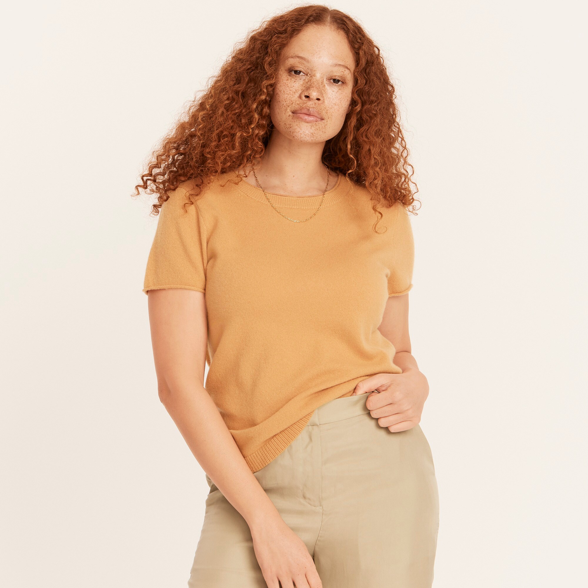 womens Cashmere relaxed T-shirt
