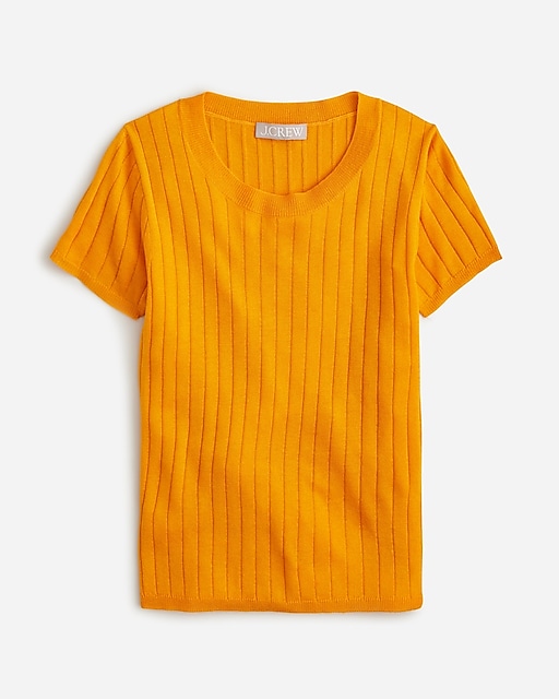  Silk-blend cropped T-shirt