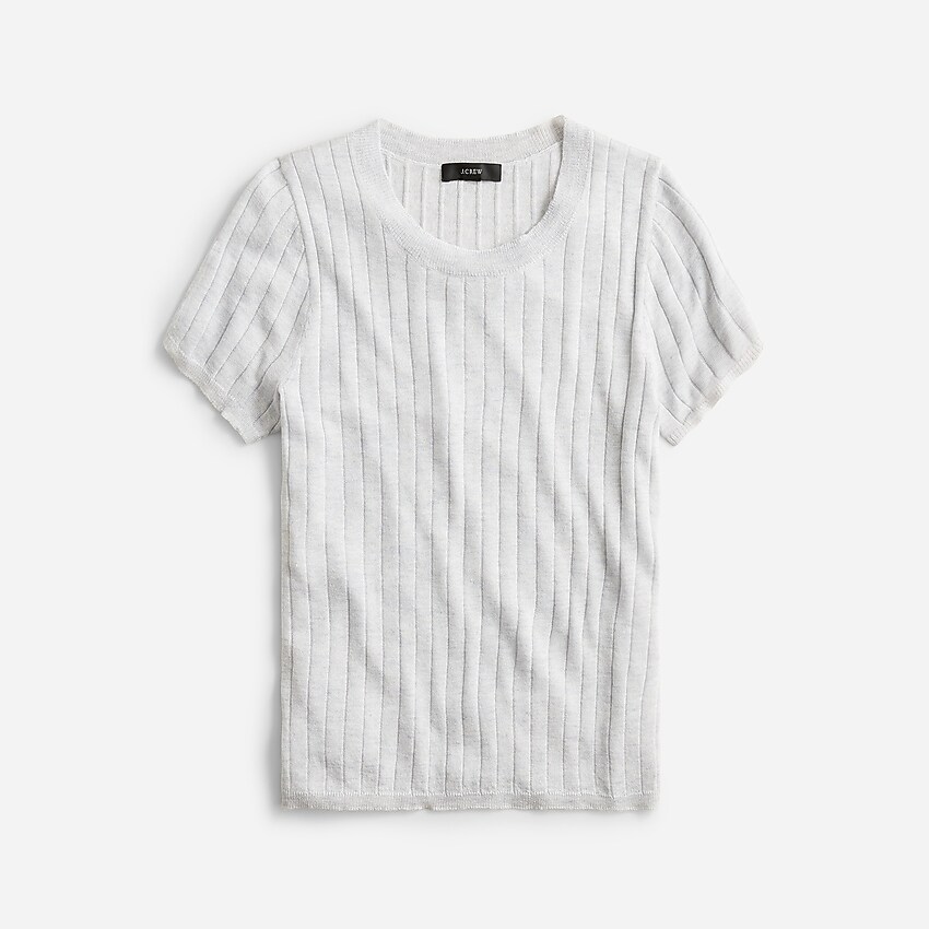 Jcrew Silk-cashmere cropped T-shirt