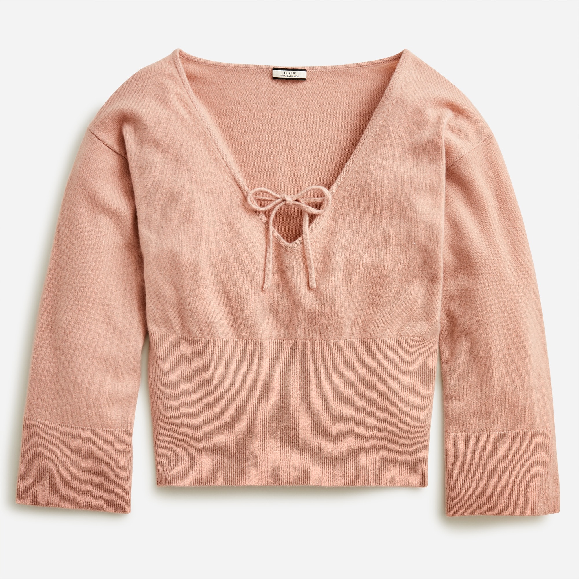 J.Crew: Cashmere Ribbed Crewneck Sweater For Women