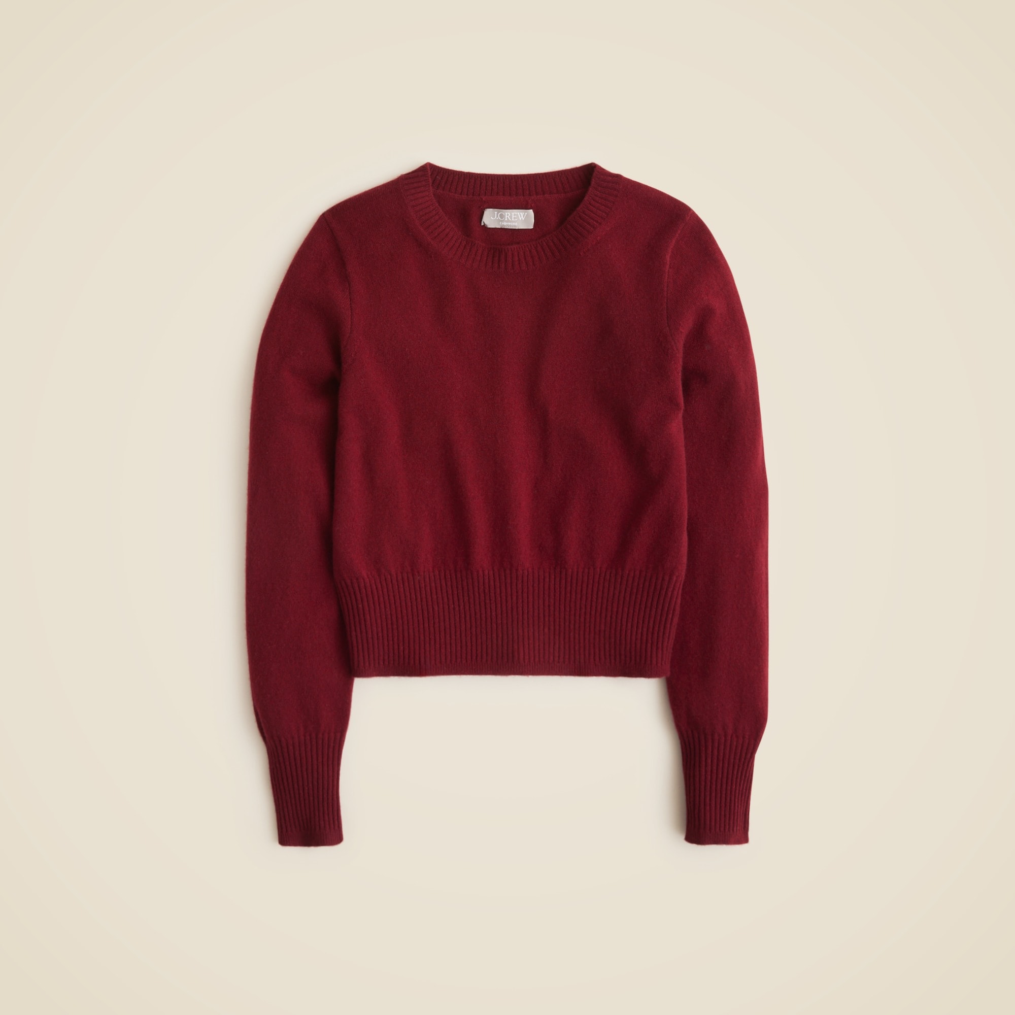 Cashmere Shrunken Crewneck Sweater For Women J.Crew