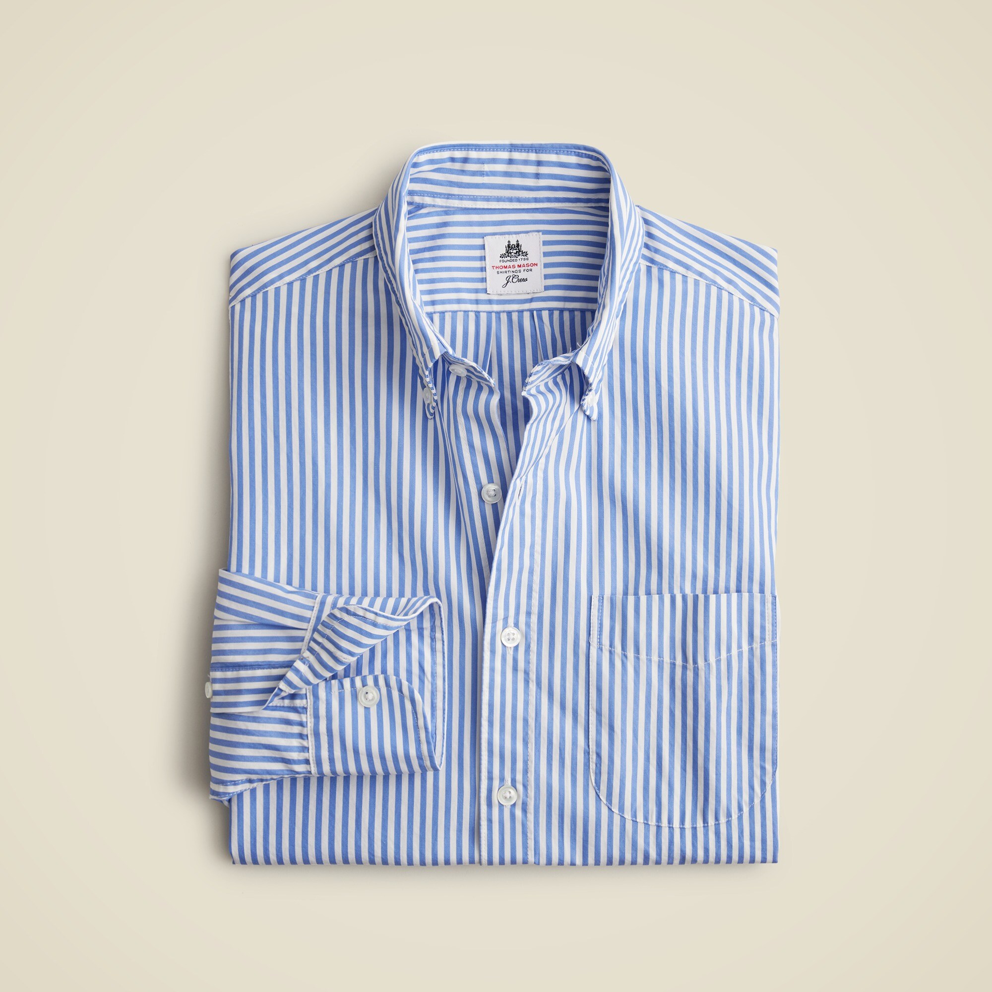 Thomas Mason® For J.Crew Washed Poplin Shirt For Men | J.Crew