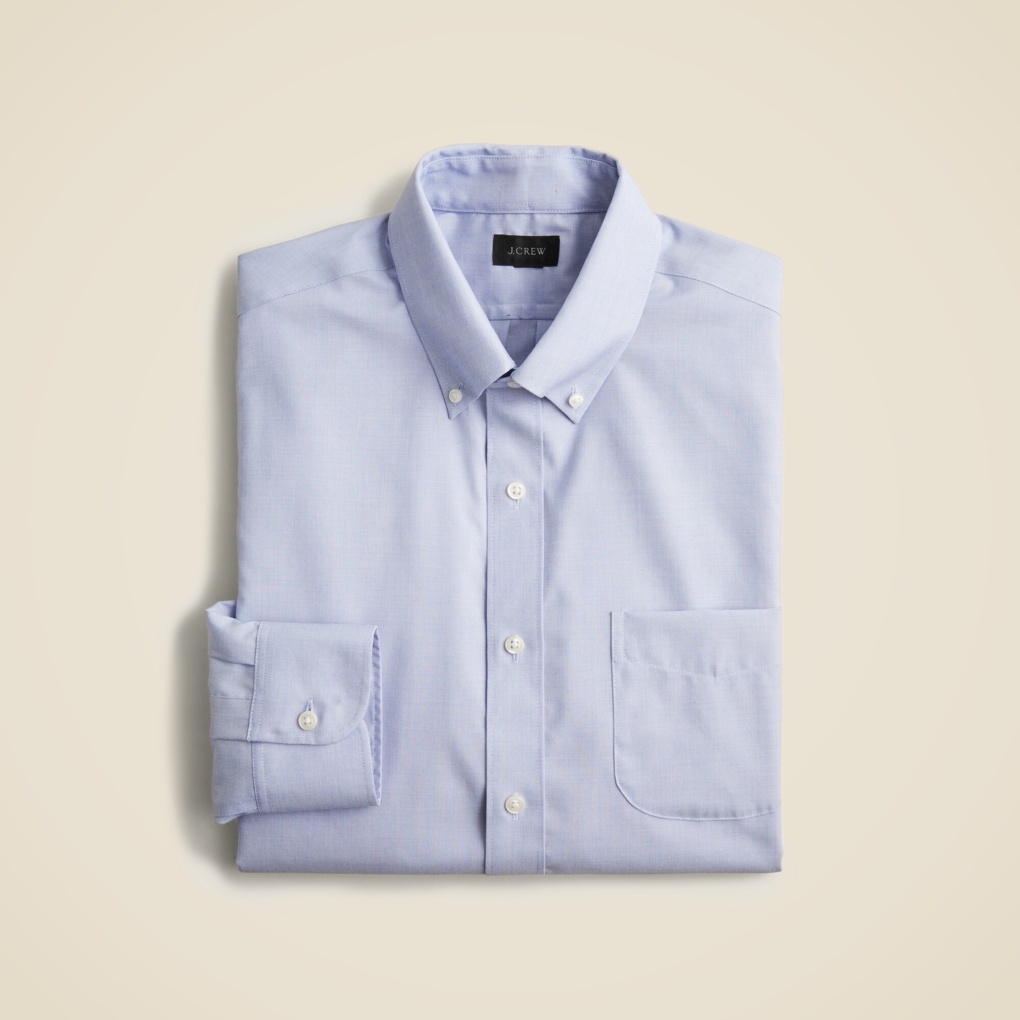  Slim Bowery wrinkle-free dress shirt with button-down collar