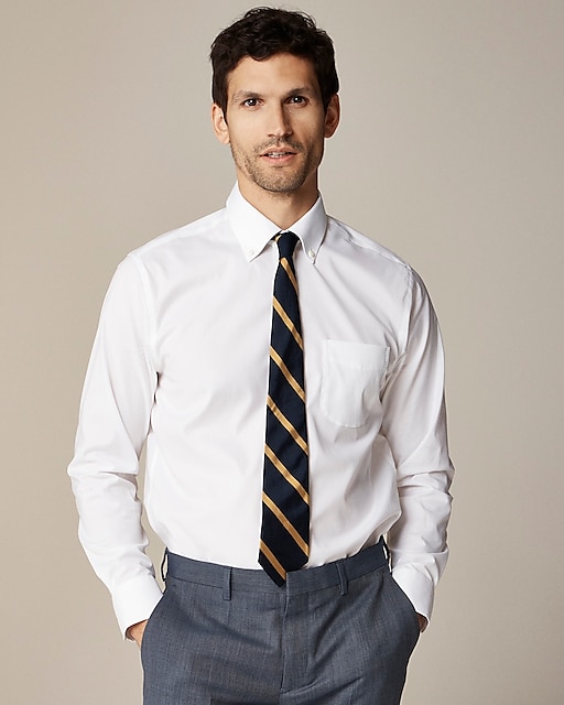  Bowery wrinkle-free dress shirt with button-down collar
