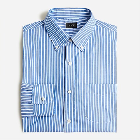 mens Bowery wrinkle-free stretch cotton shirt with button-down collar