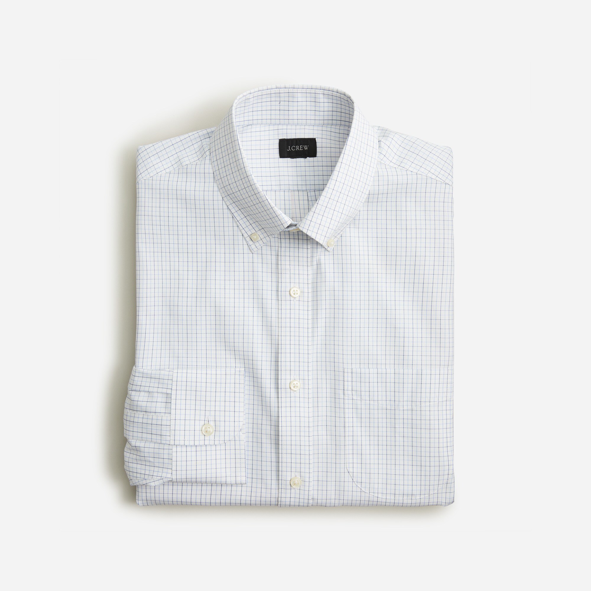 j crew bowery dress shirt Bowery Performance Stretch Oxford Shirt With Button-down Collar For Men