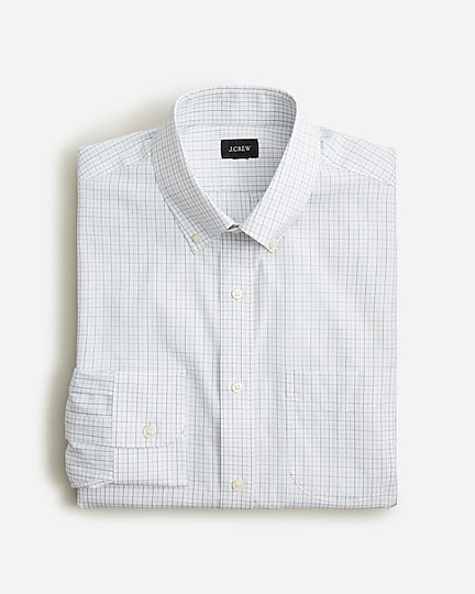 mens Bowery wrinkle-free stretch cotton shirt with button-down collar