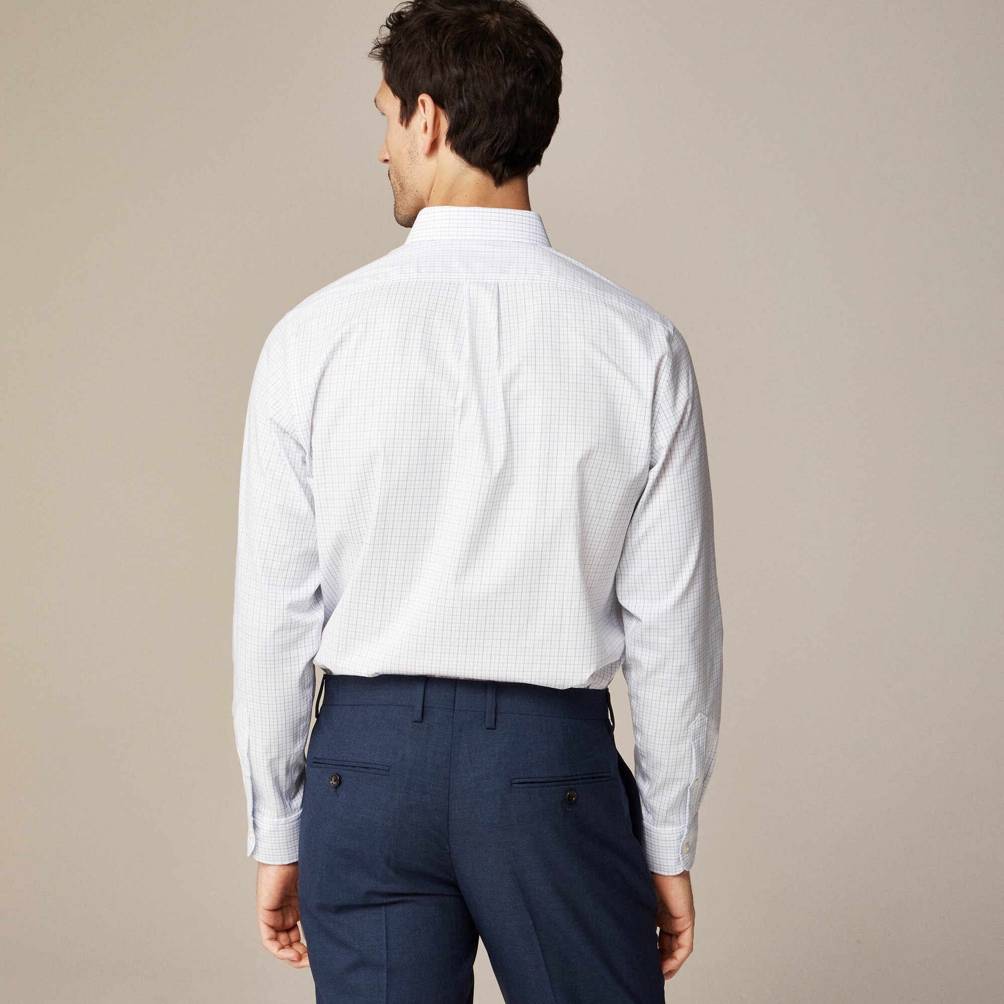 Bowery wrinkle-free dress shirt with button-down collar