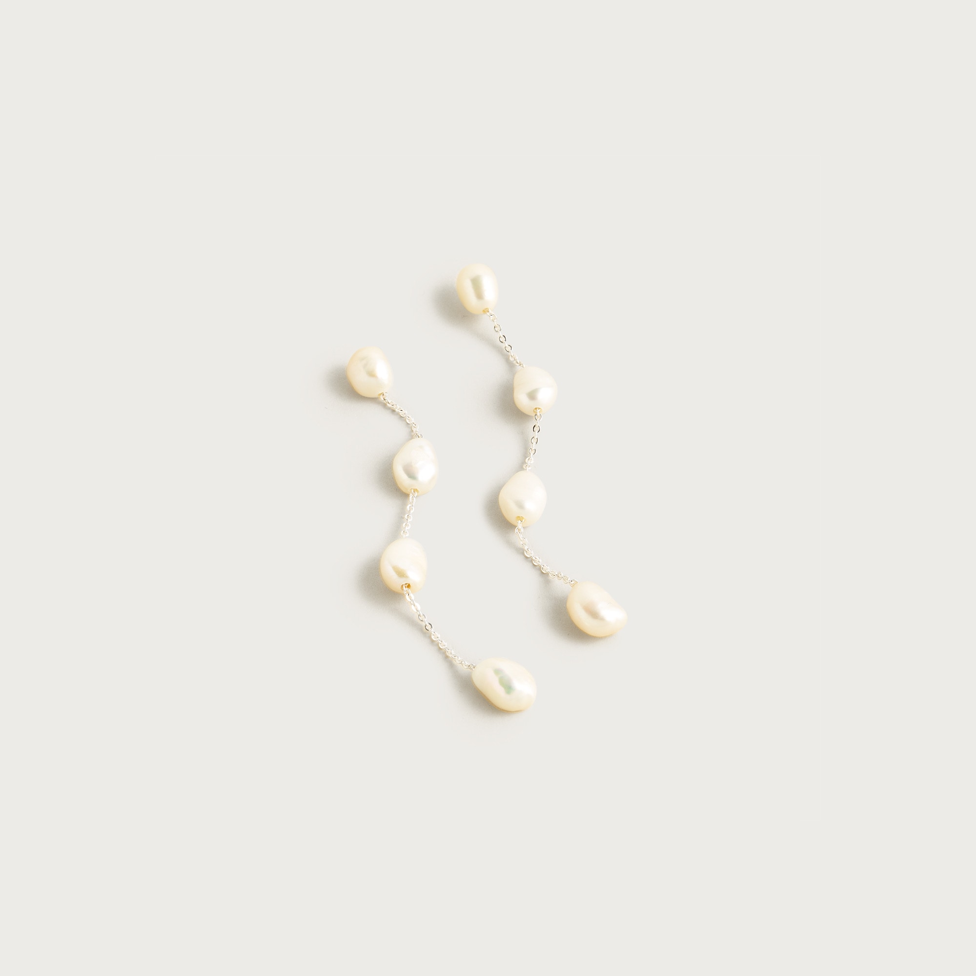 Freshwater pearl drop earrings