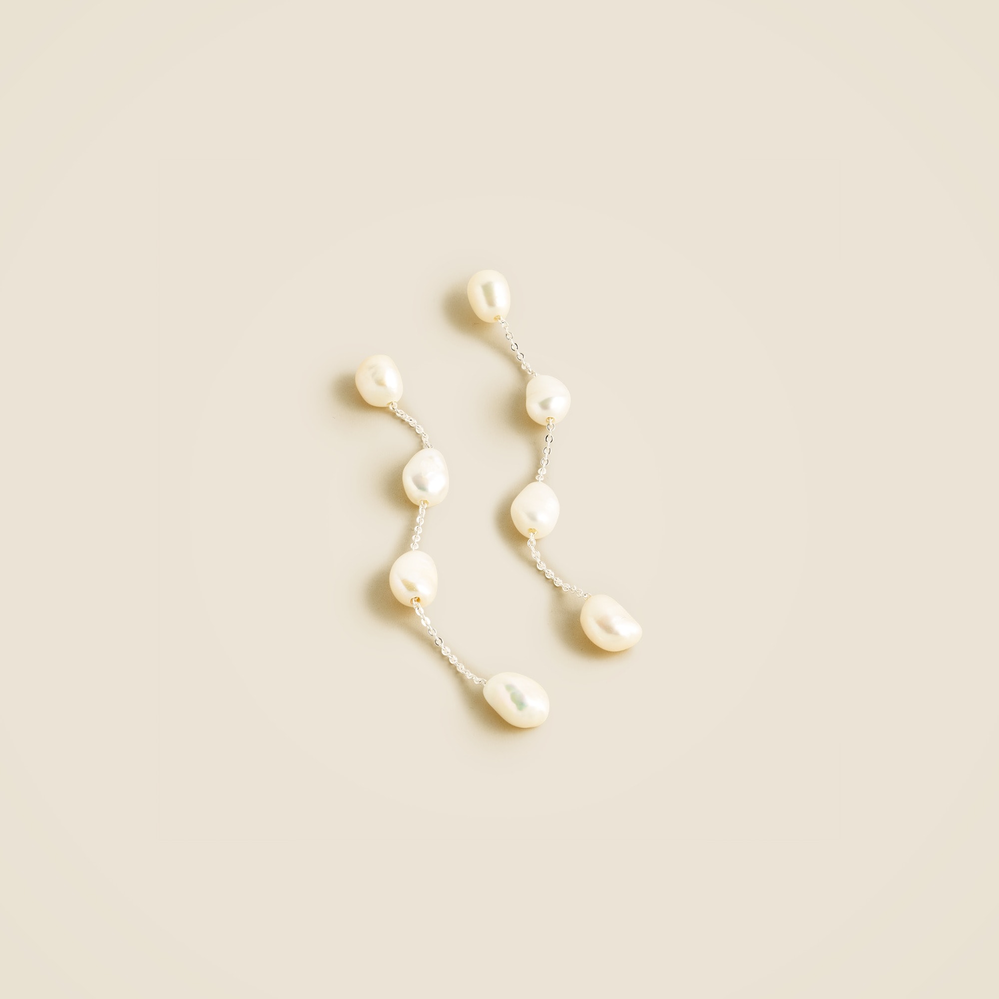 Freshwater pearl drop earrings