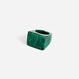 Made-in-Italy square face ring