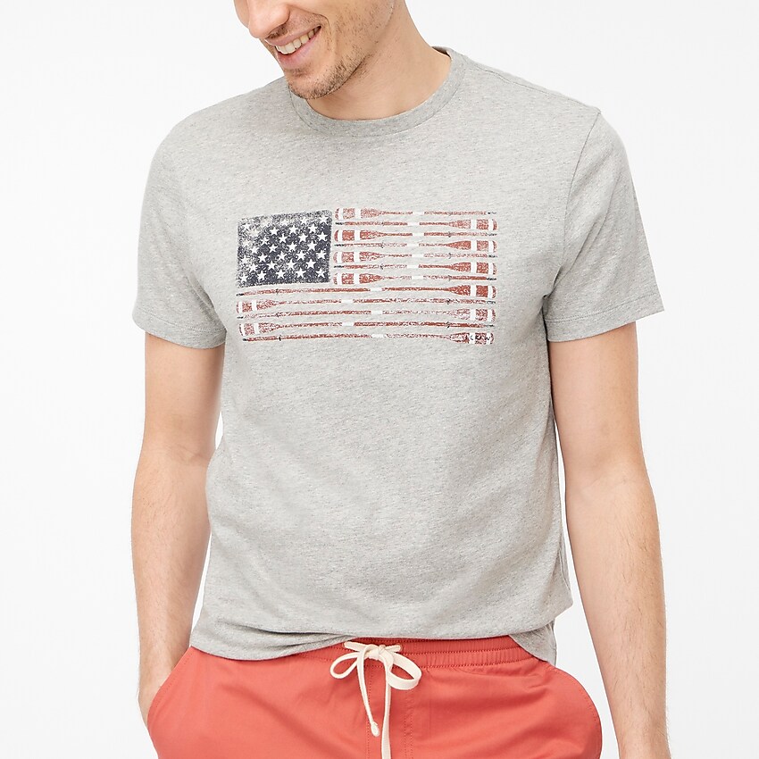 factory: oars flag graphic tee for men, right side, view zoomed