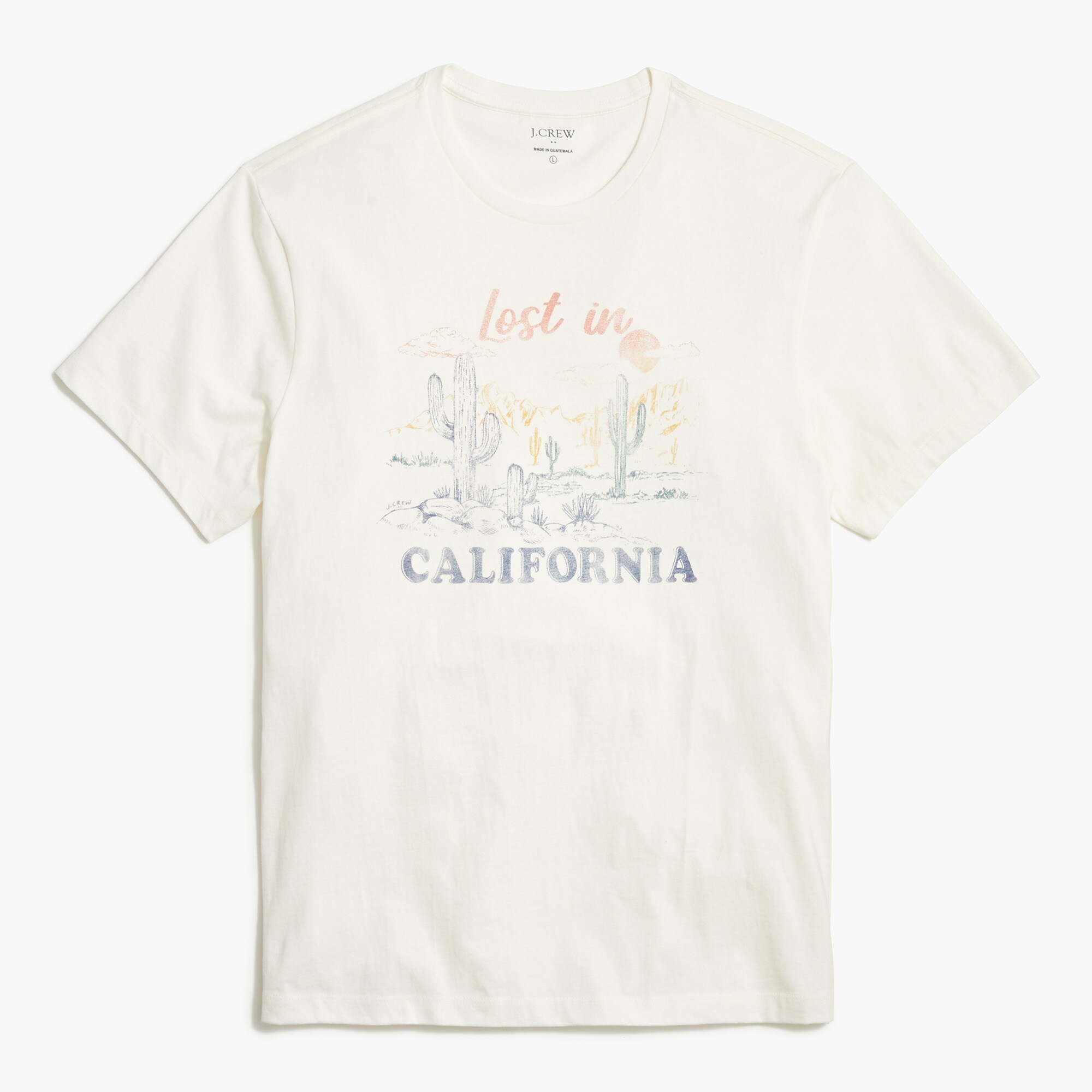 lost in california graphic tee for men