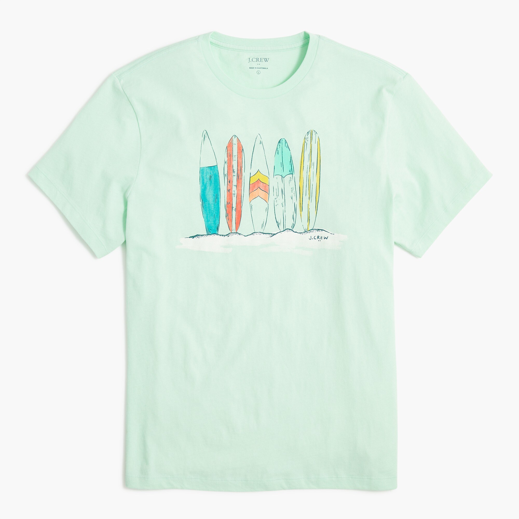 surfboard graphic tee for men
