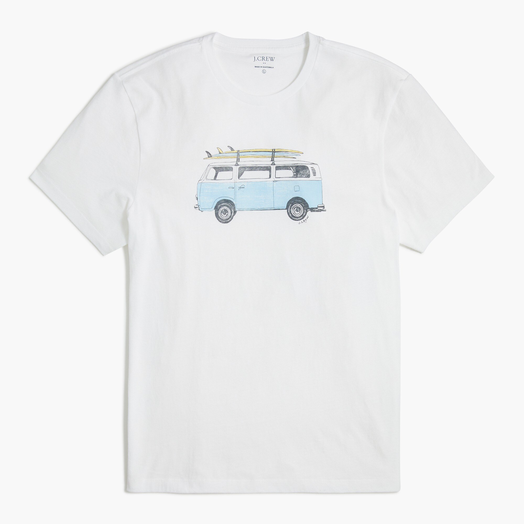 surfer van graphic tee for men