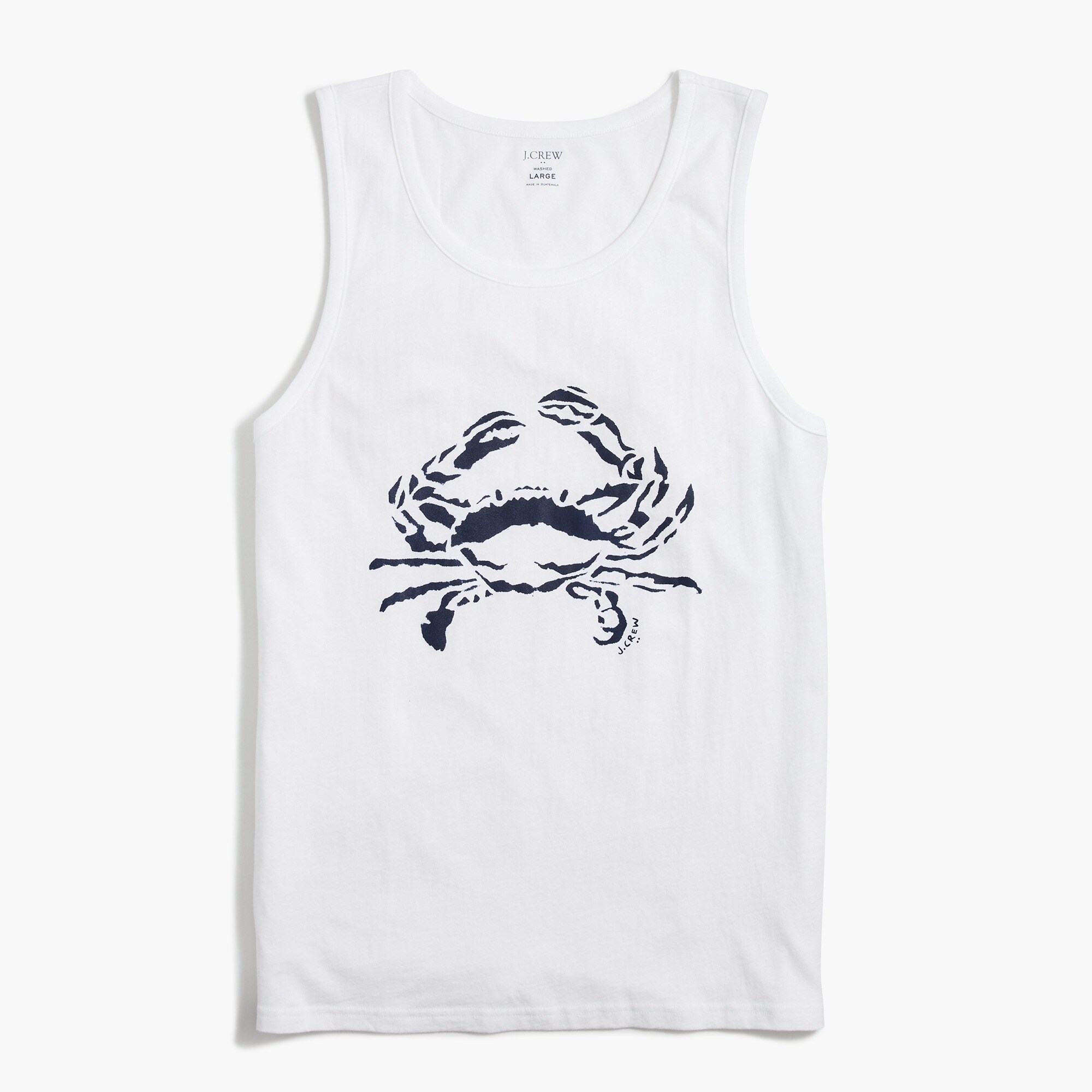 Crab graphic tank top