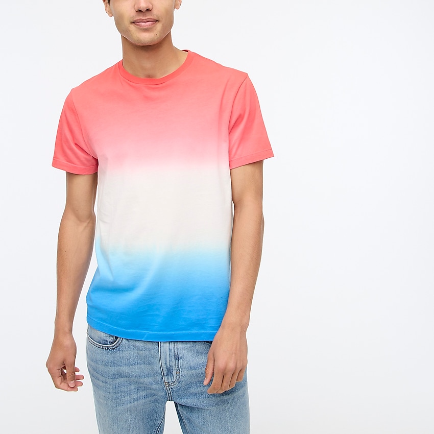 factory: ombré dip-dyed tee for men, right side, view zoomed